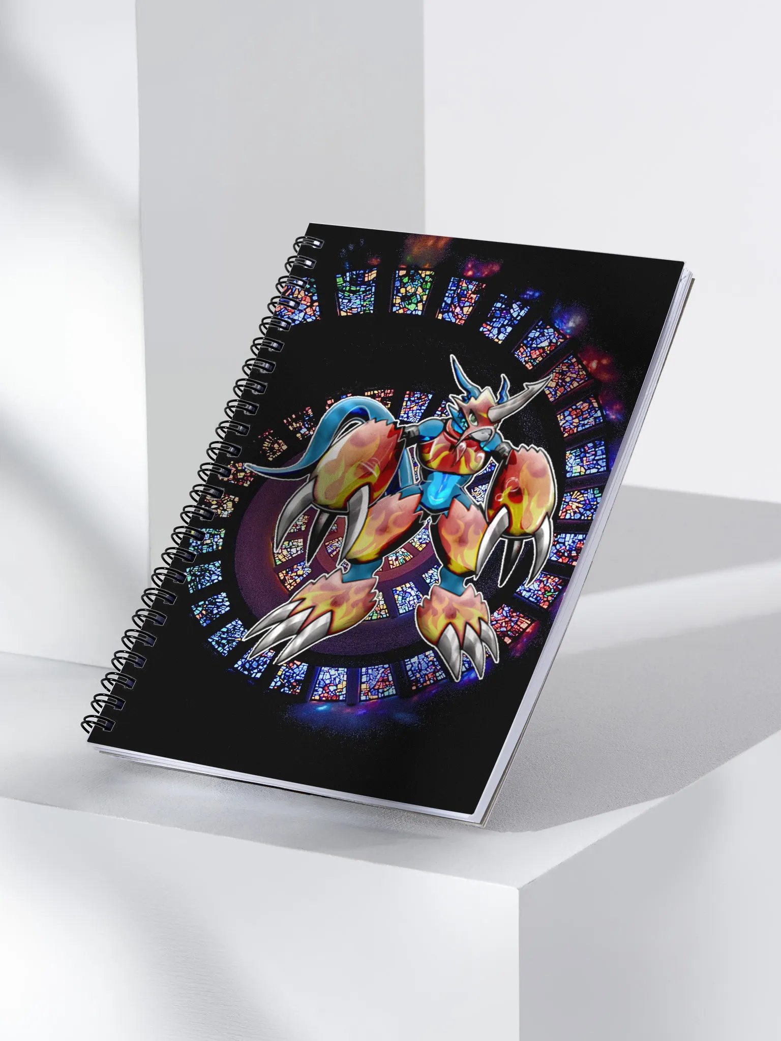 Flamedra Grid Spiral Notebook product image (3)