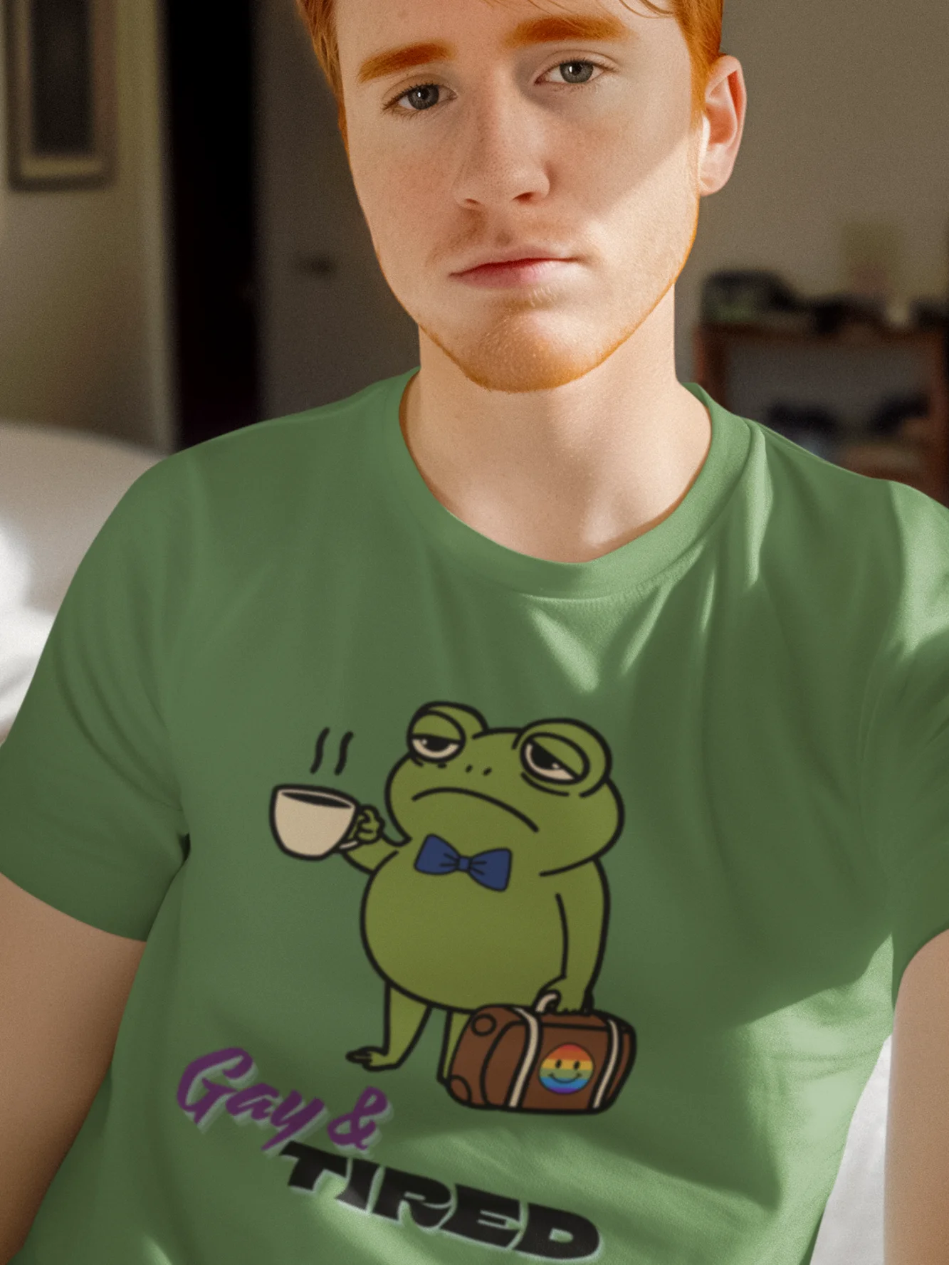 Gay & Tired Frog Tee (Unisex) product image (1)