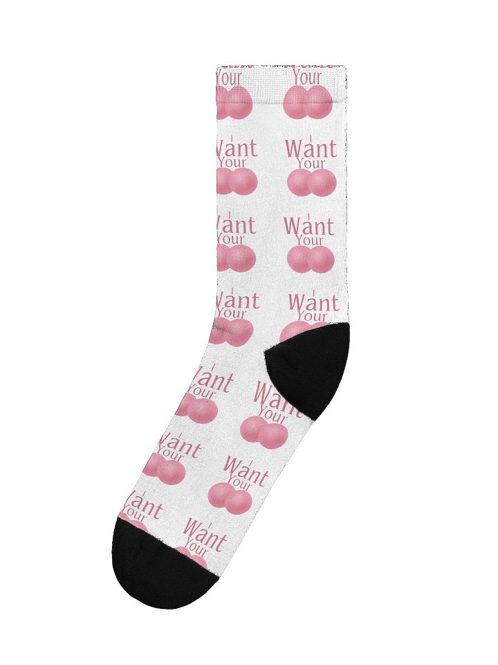 Eco-Chic Pink Grid Crew Socks product image (1)