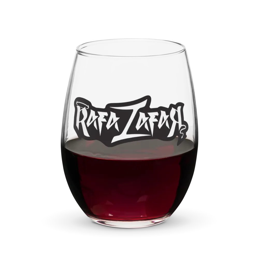 RafaZafar Logotext Stemless Wineglass (outlined) product image (5)