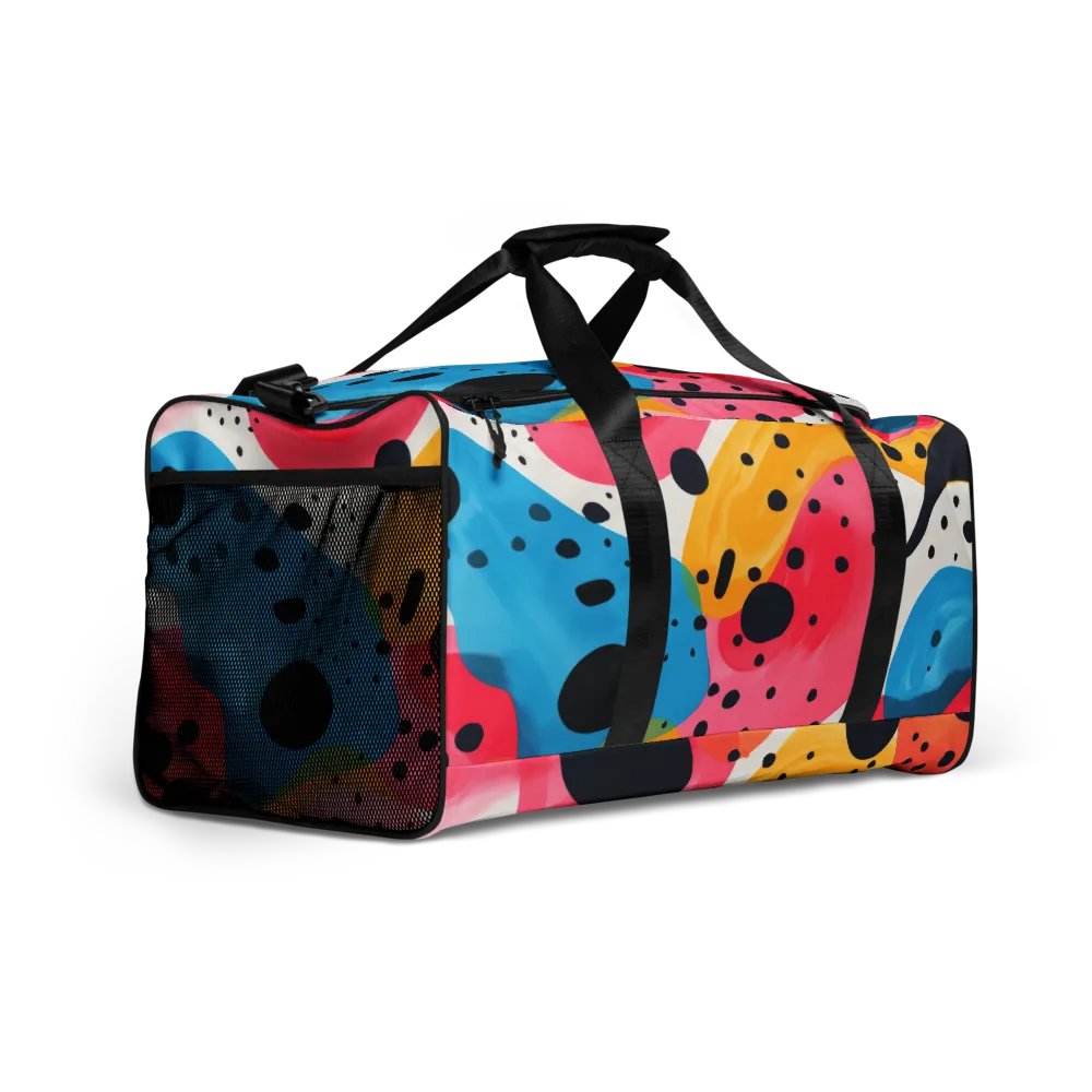 “Tangerine Blue Dreams” All-over Multi-Pattern Duffle Bag product image (12)