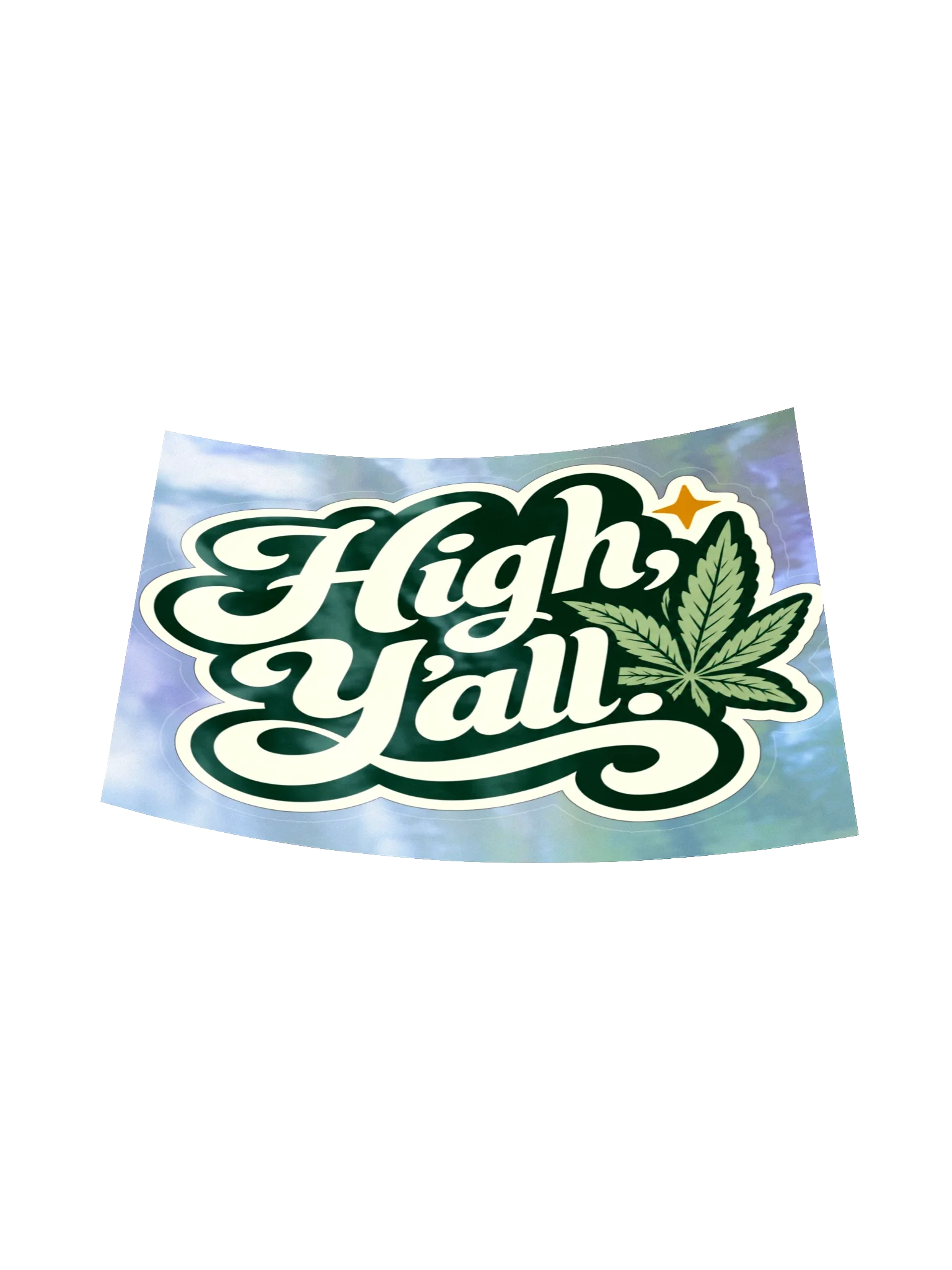 High Y’all! Holographic Sticker, view 6