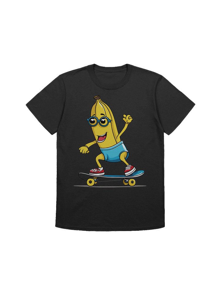 Cool Banana on Skateboard Cartoon Tee product image (1)