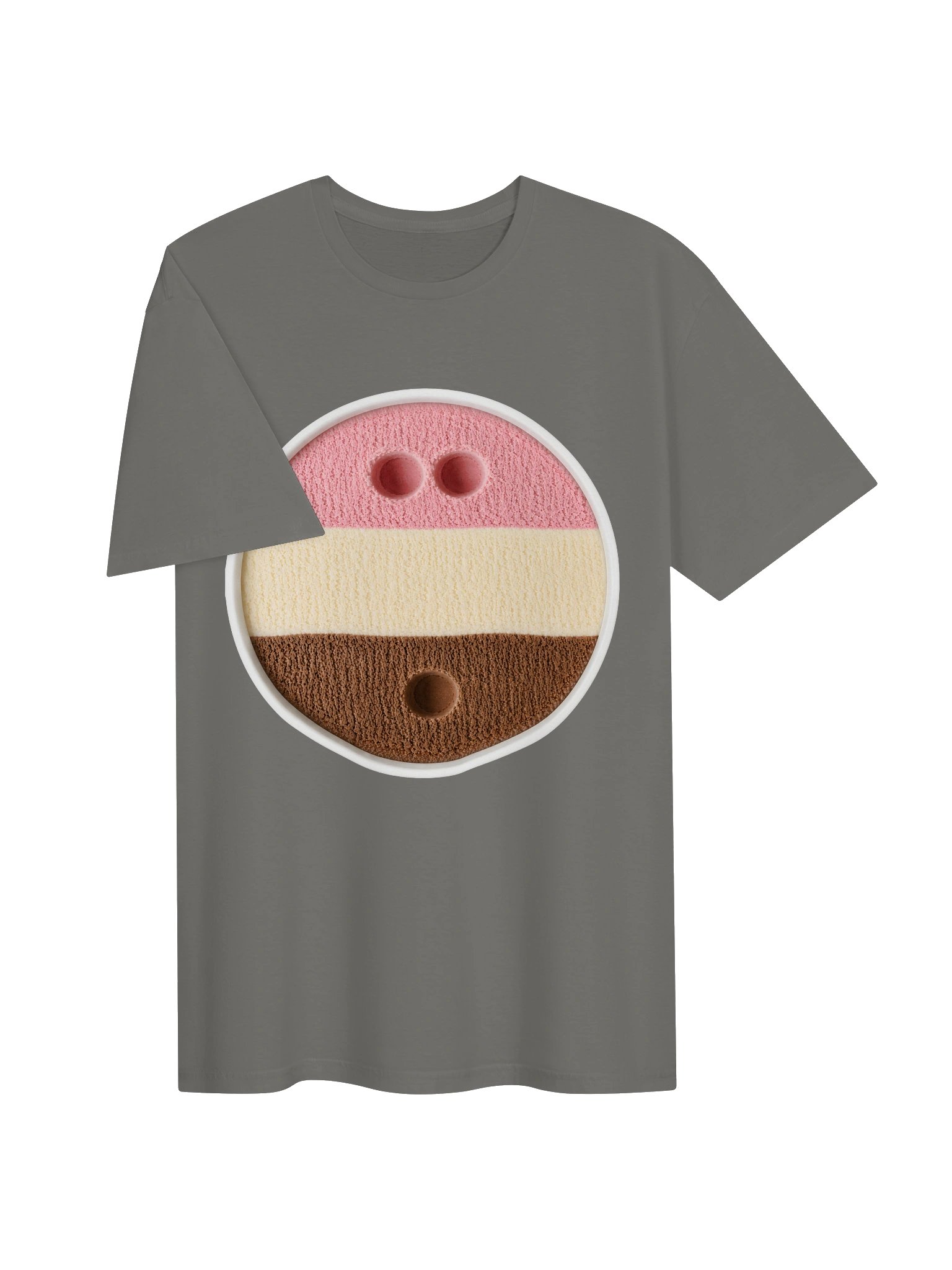 We All Scream for Ice Cream Shirt – Funny Neapolitan Ice Cream Graphic Tee product image (3)
