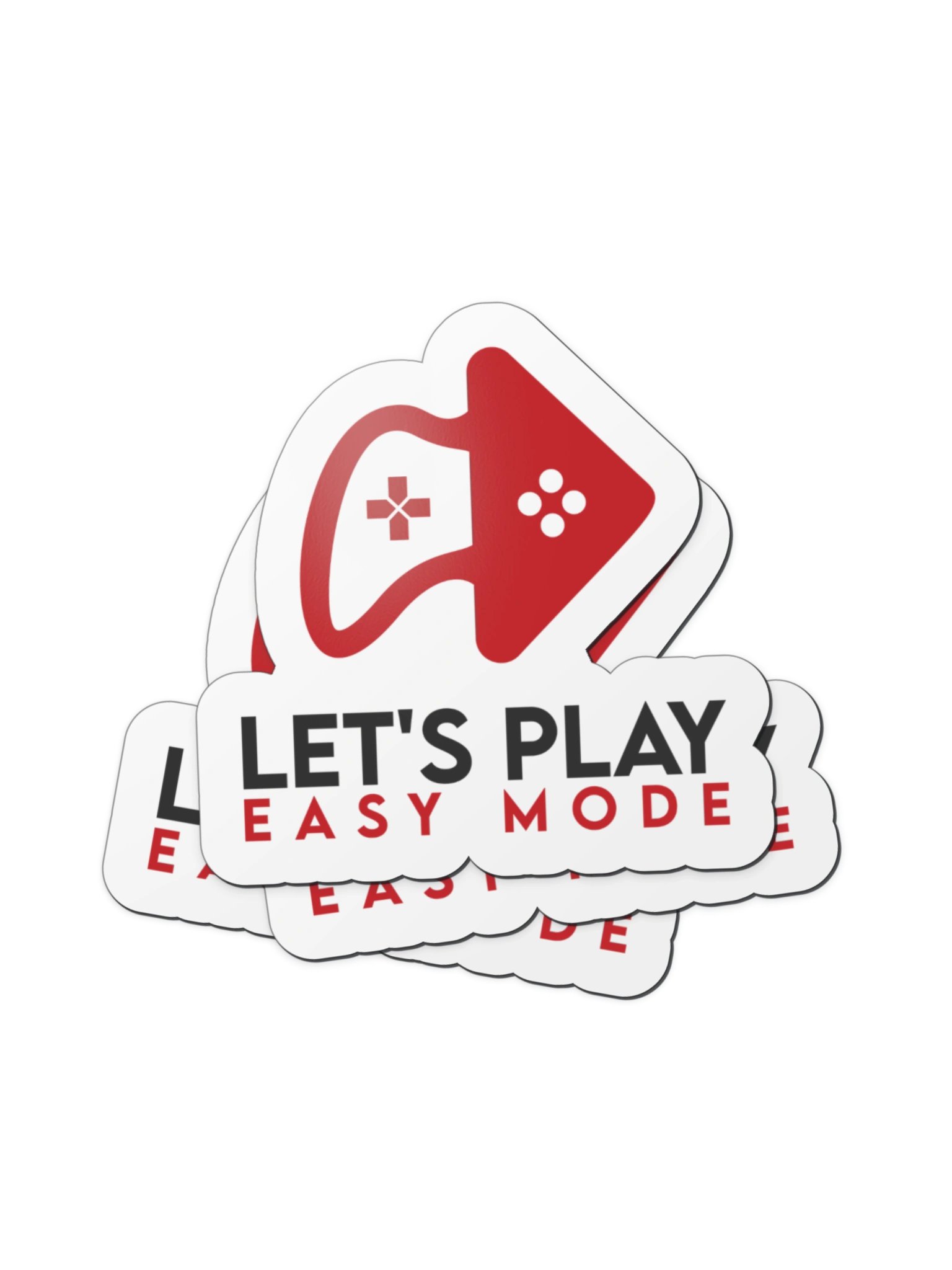 Let’s Play Easy Mode Classic Logo Magnet product image (2)