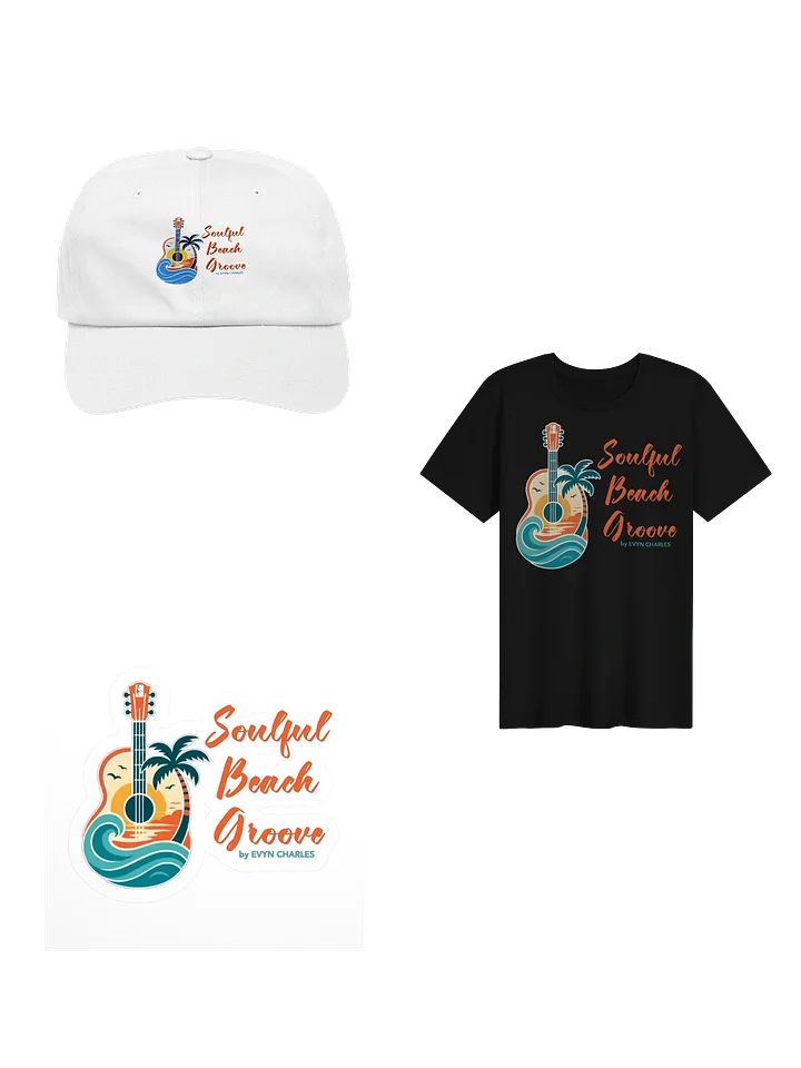 SOULFUL BEACH GROOVE Bundle (T-Shirt, Hat, Sticker) product image (1)