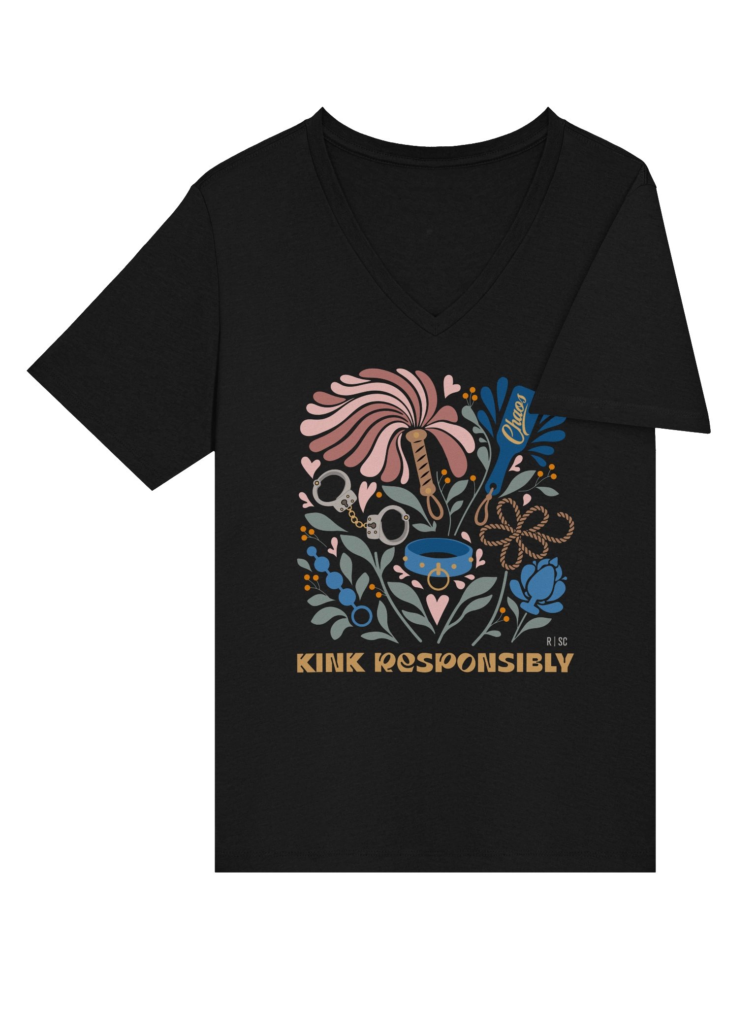 Kink Responsibly Vneck Tshirt product image (11)