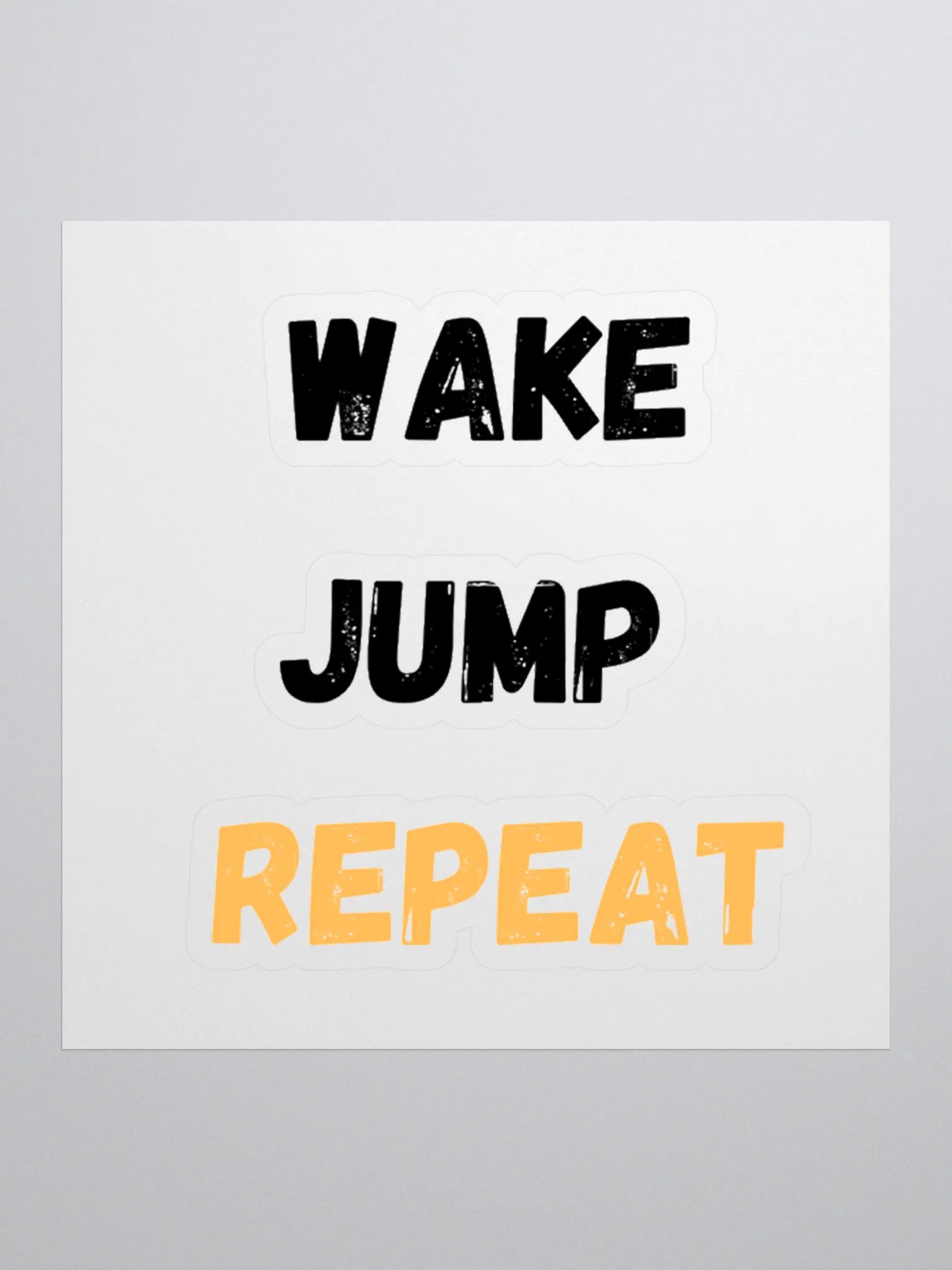 Wake Jump Repeat Sticker product image (1)