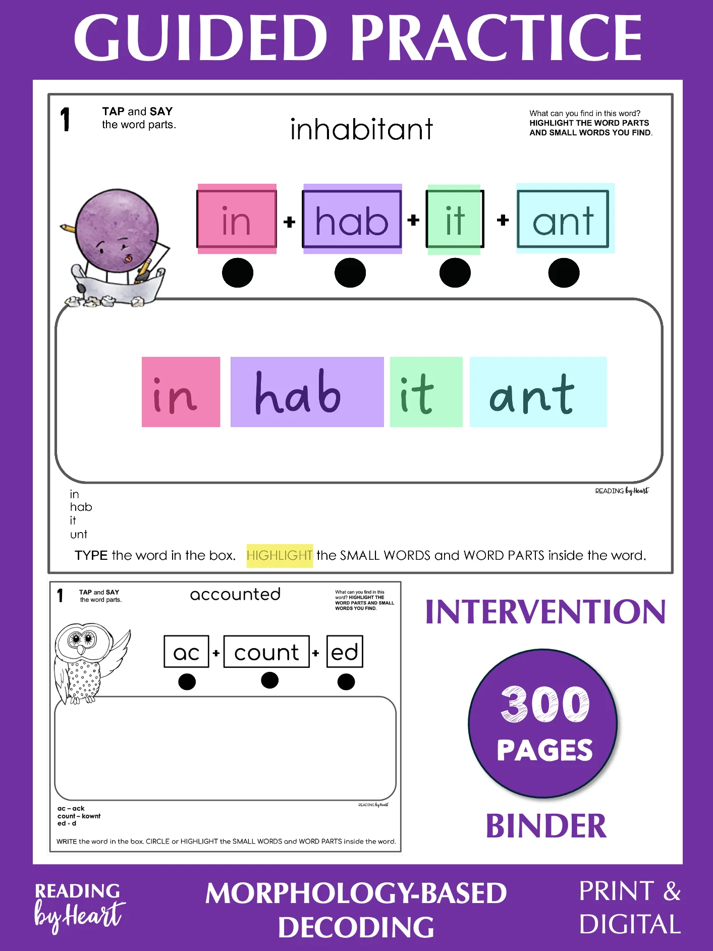 Multisyllabic Words: Guided Practice - Intervention 300 (Print and Digital) (Grades 4-8) product image (1)