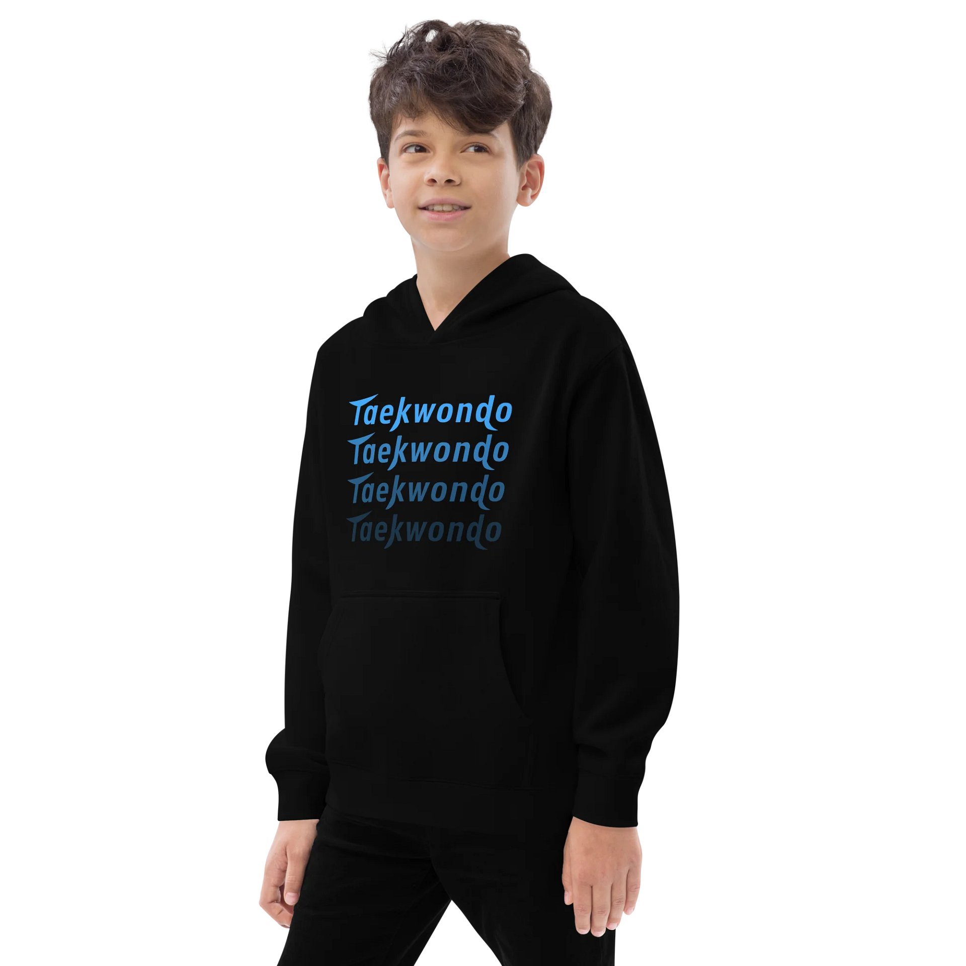 Taekwondo Repeat Blue Junior Hoodie product image (3)