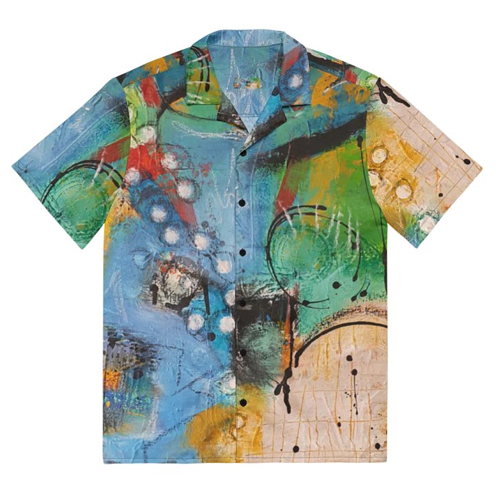 original painting abstract, by b.reters printed on hawaian shirt product image (2)
