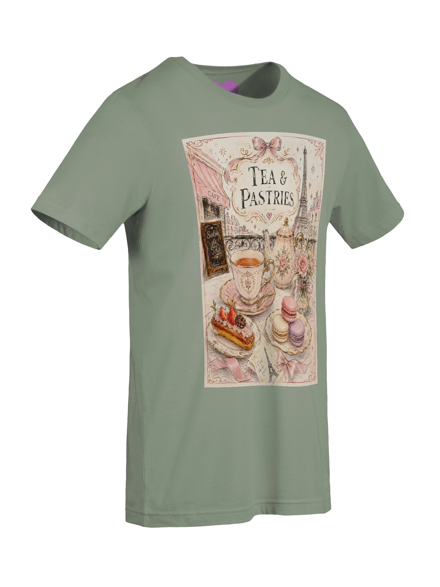 Parisian Tea and Pastries by the Eiffel Tower T-Shirt product image (37)