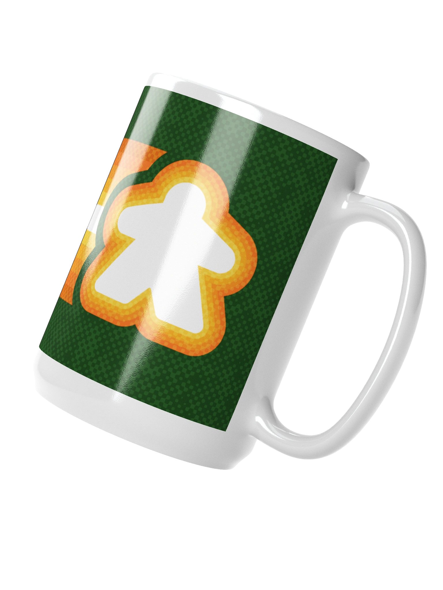 Retro Meeple Racing Stripes Board Gamer Mug product image (3)