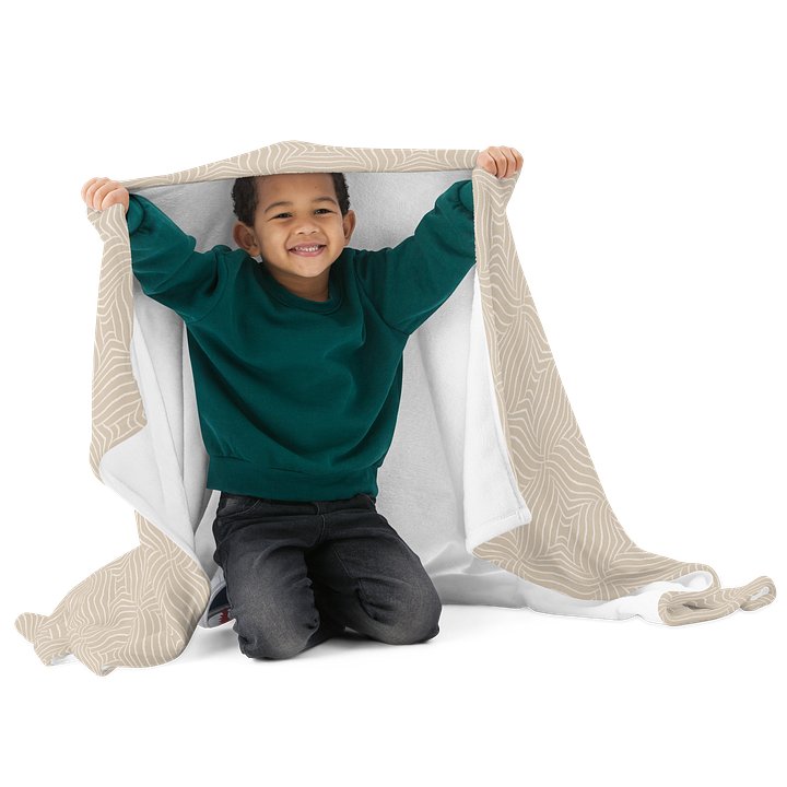 Warm Beige Minimalism Throw Blanket product image (1)