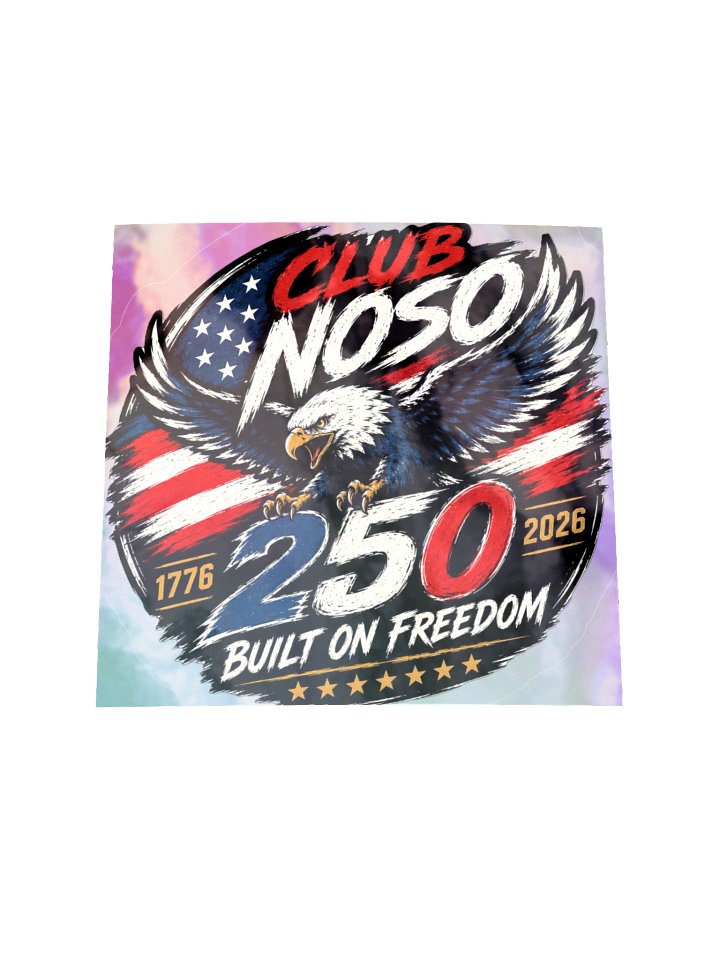 250th fourth of july Holographic sticker product image (1)