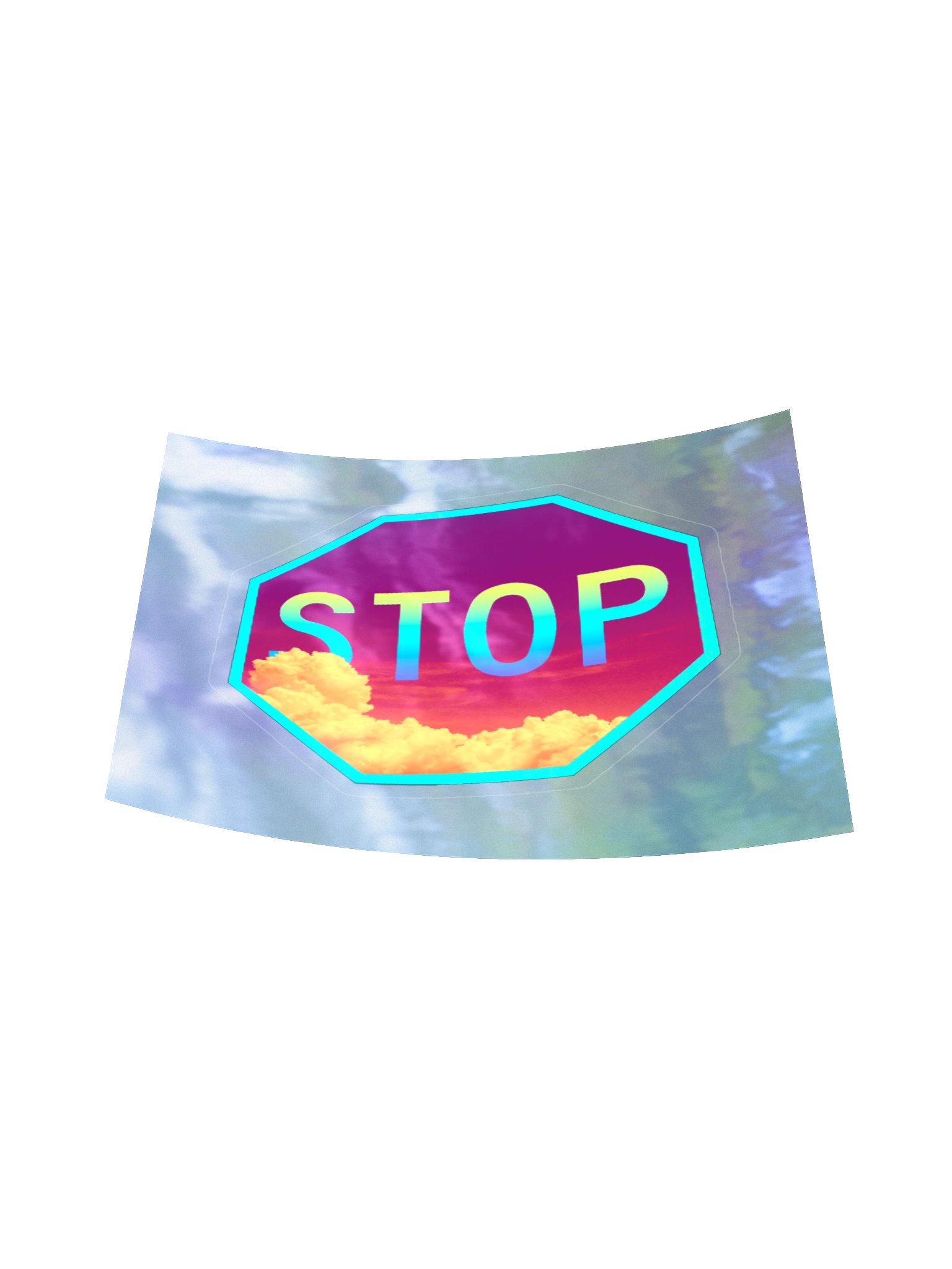 Stop Sign Clouds (Sticker) product image (16)
