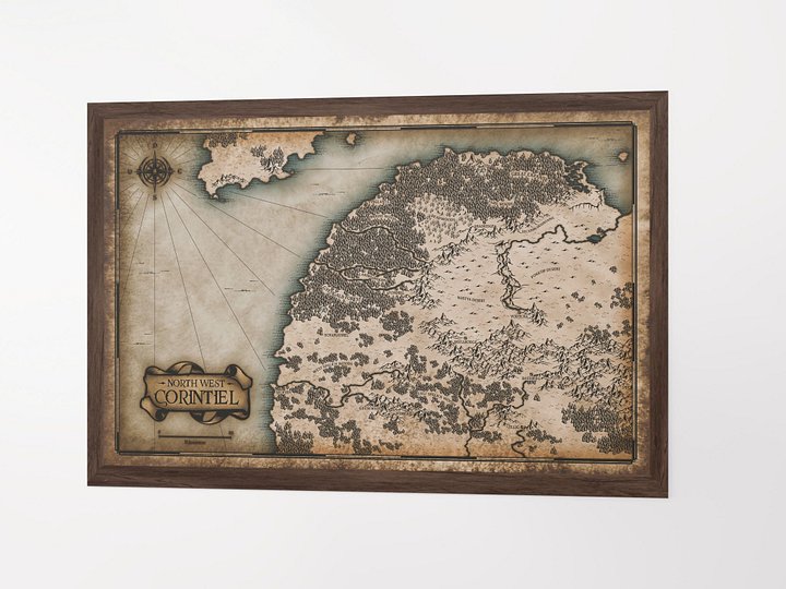 Map - North West Corintiel - Poster product image (1)