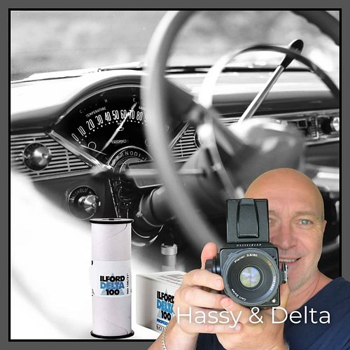 A few from the car show using the Hasselblad 501c and Ilford Delta 100. These were chosen for print in the darkroom. The deta...