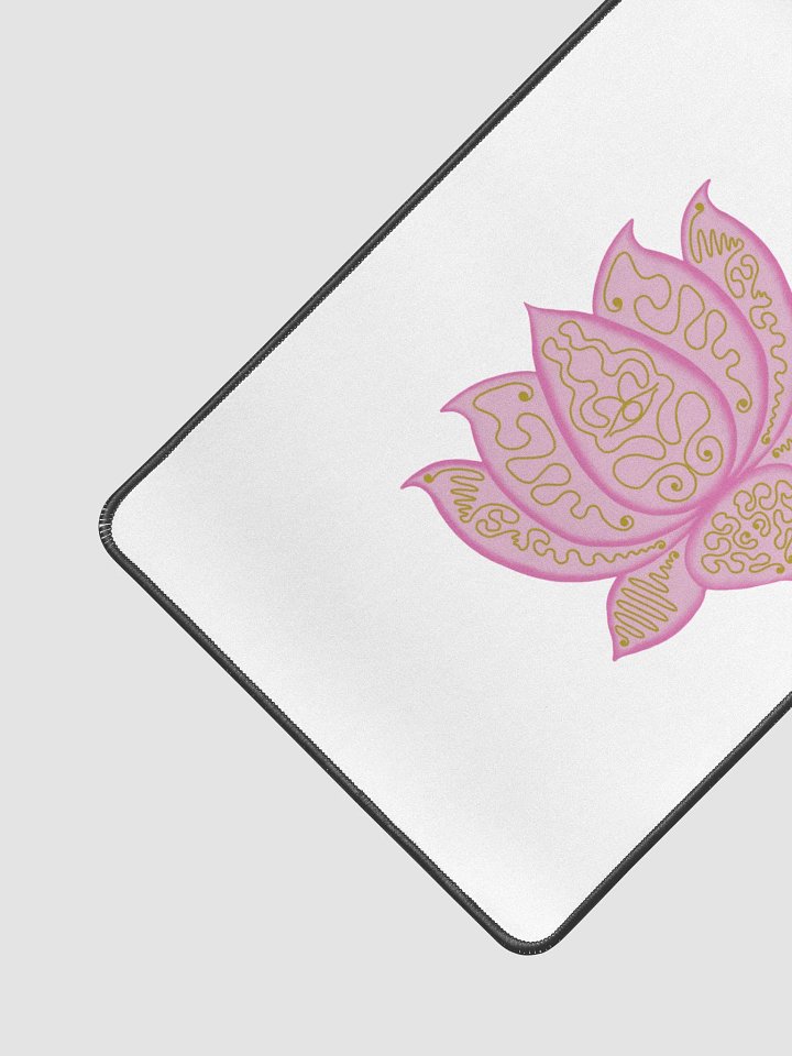 Golden Lotus Desk Mat product image (2)