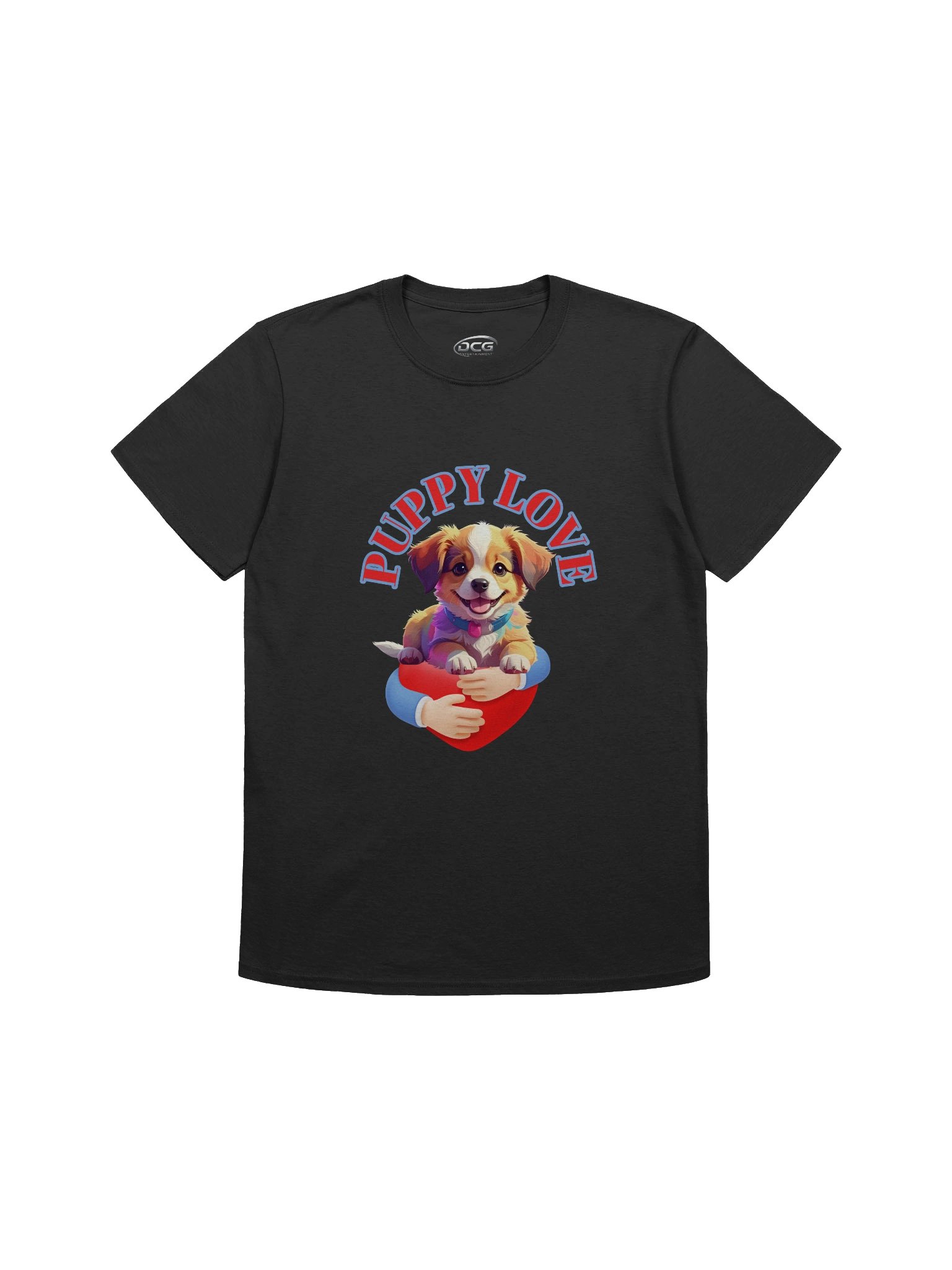 Cute Puppy Love Logo Unisex T-Shirt product image (1)
