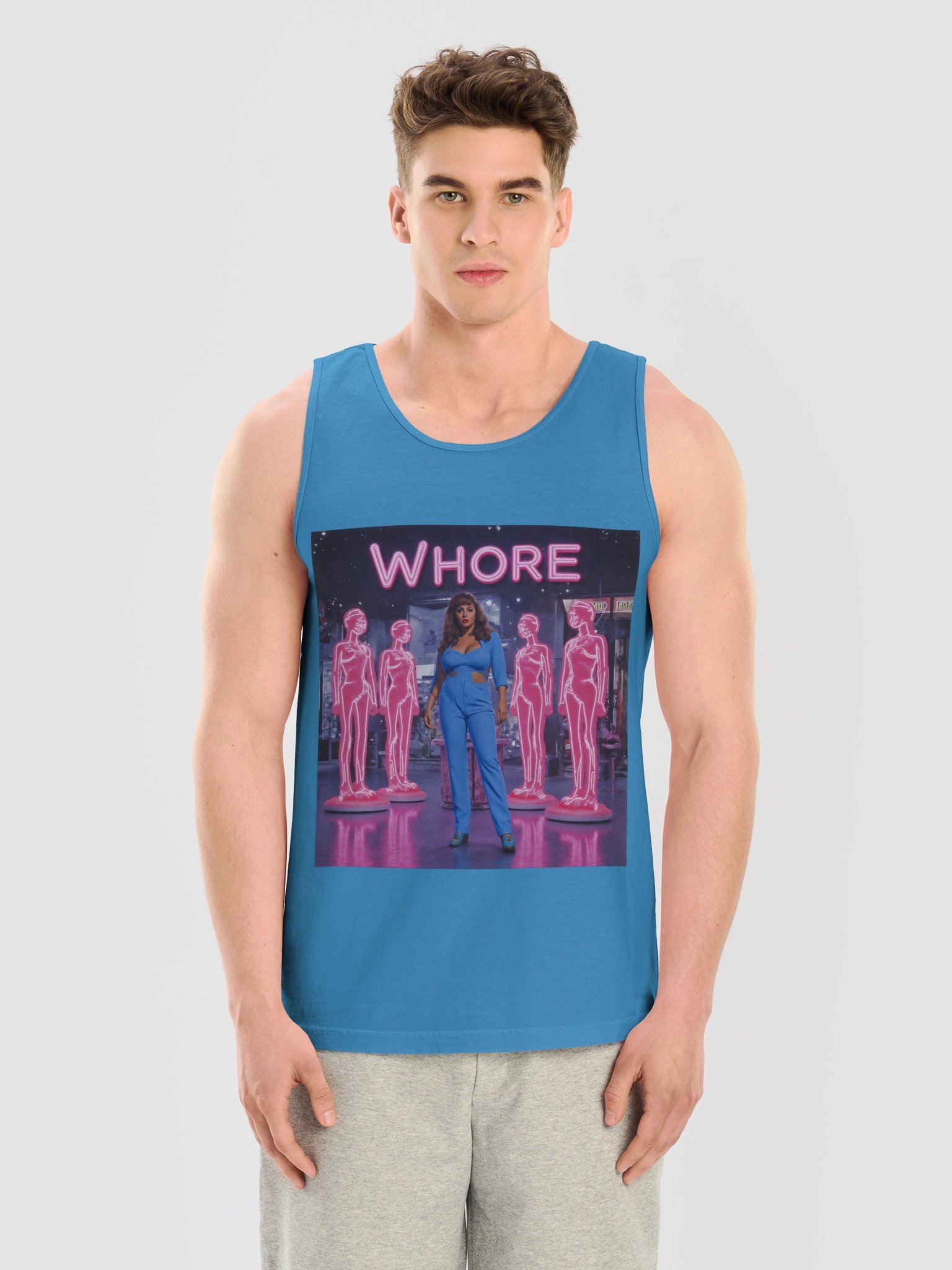 WHORE | Comfort Colors Unisex Garment-Dyed Tank Top product image (81)