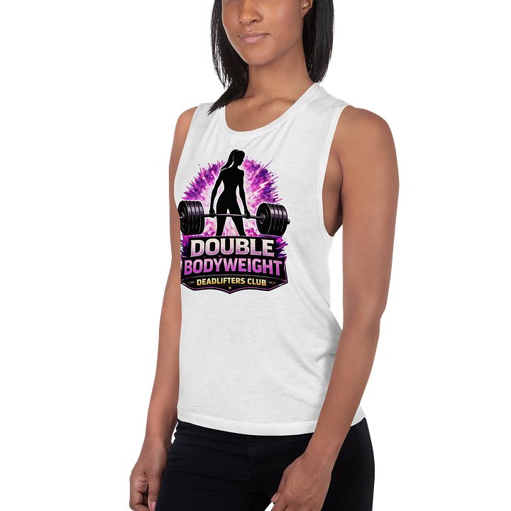 Double bodyweight deadlift female tank product image (2)