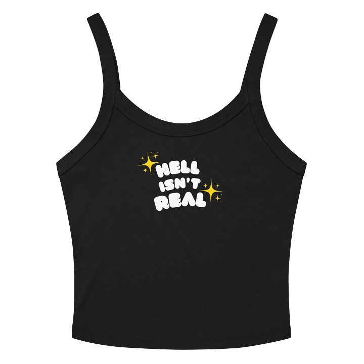 Hell isn't real femme tank product image (2)