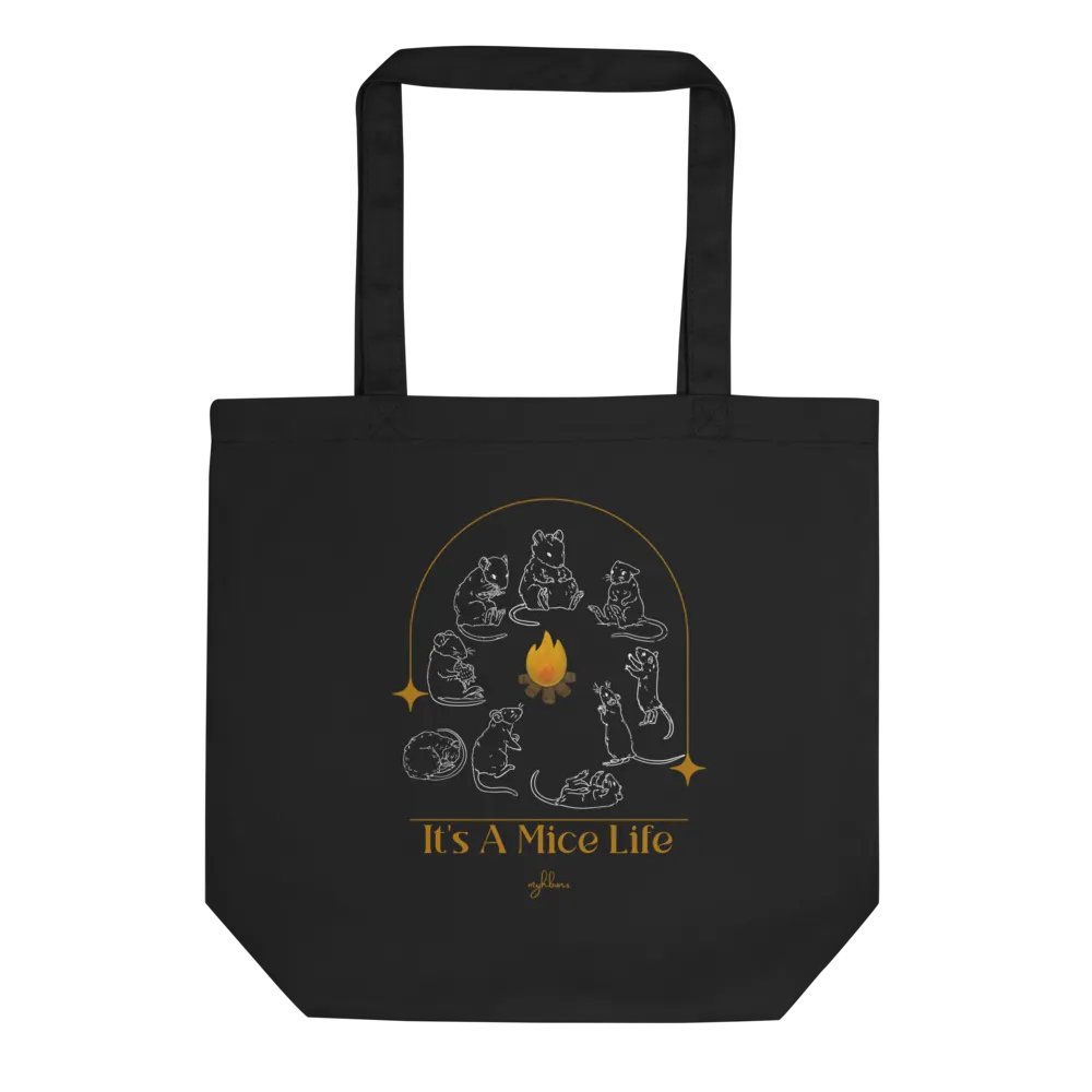 It's A Mice Life Eco Tote (Black) product image (1)