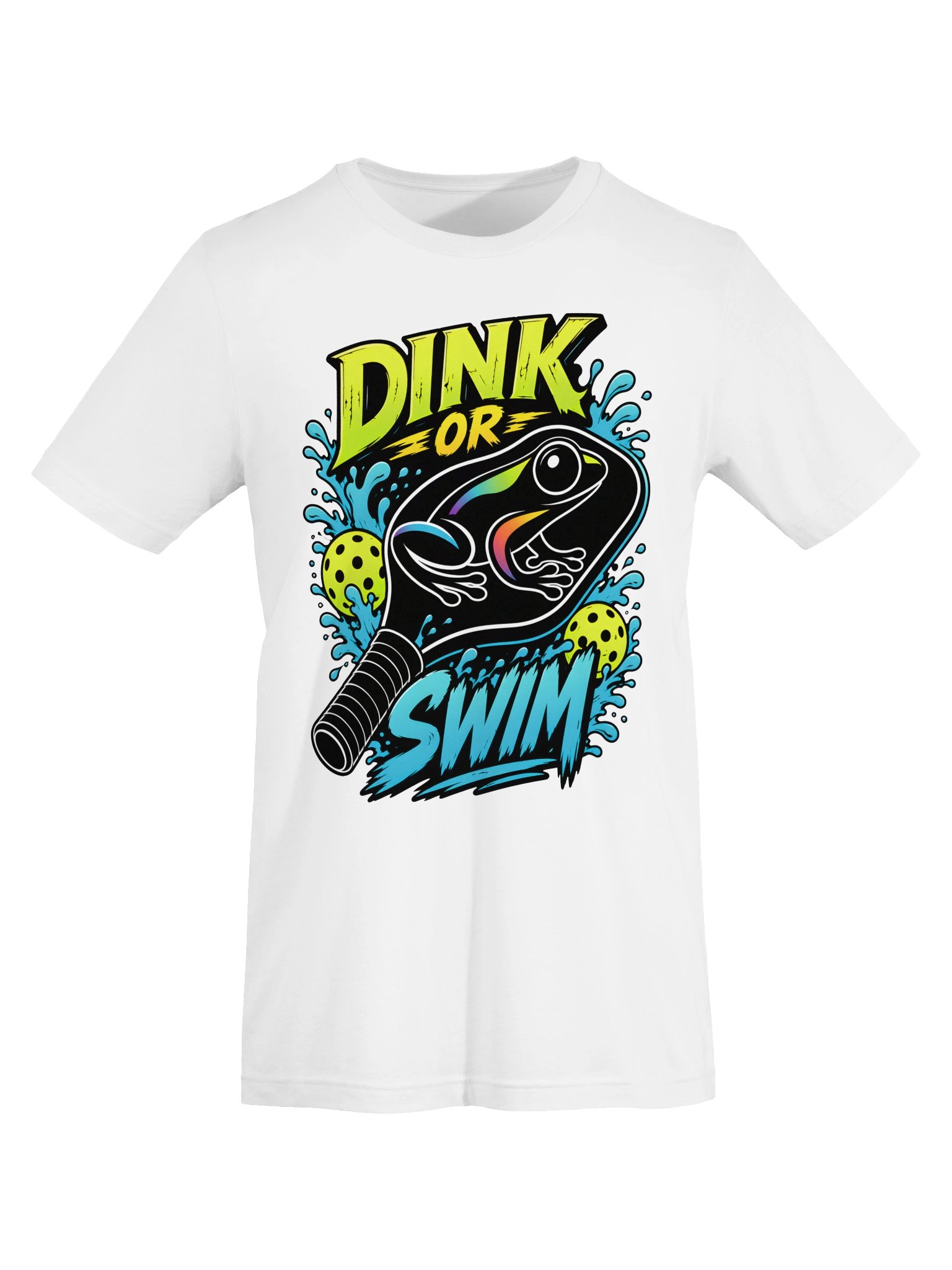 Dink or Swim Pickleball Frog Tee product image (38)