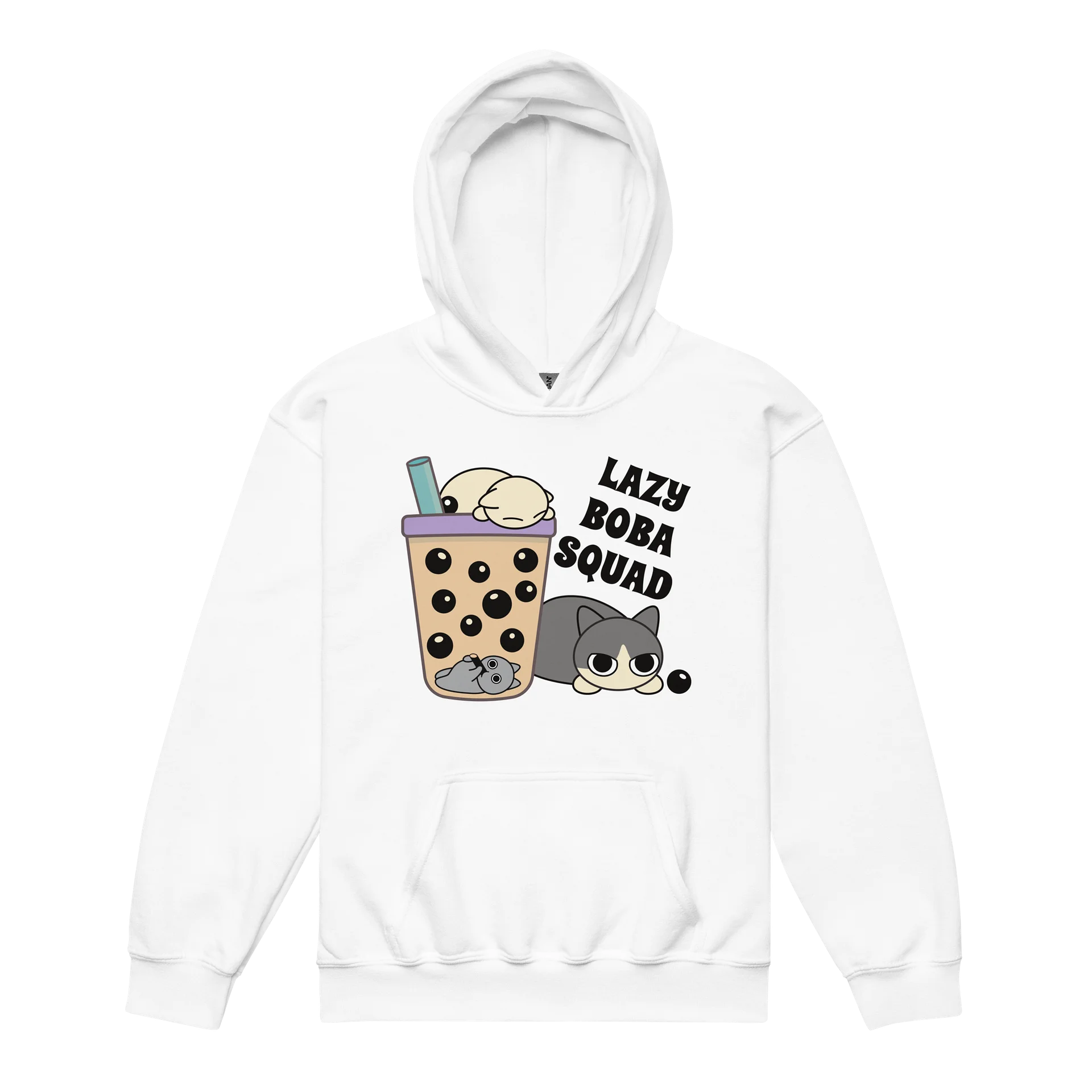 Boba Cat - Unisex Youth Hoodie product image (11)