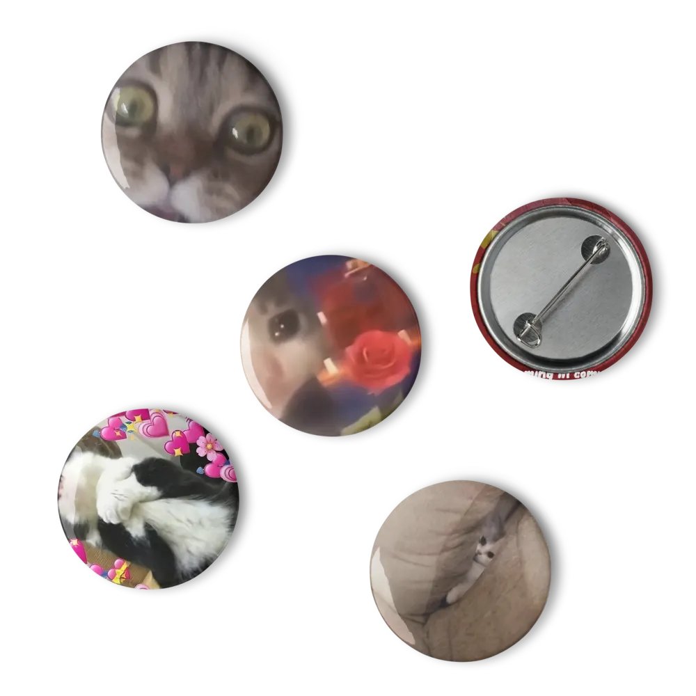 Set of Pin Buttons: Meme Cats 26 product image (6)