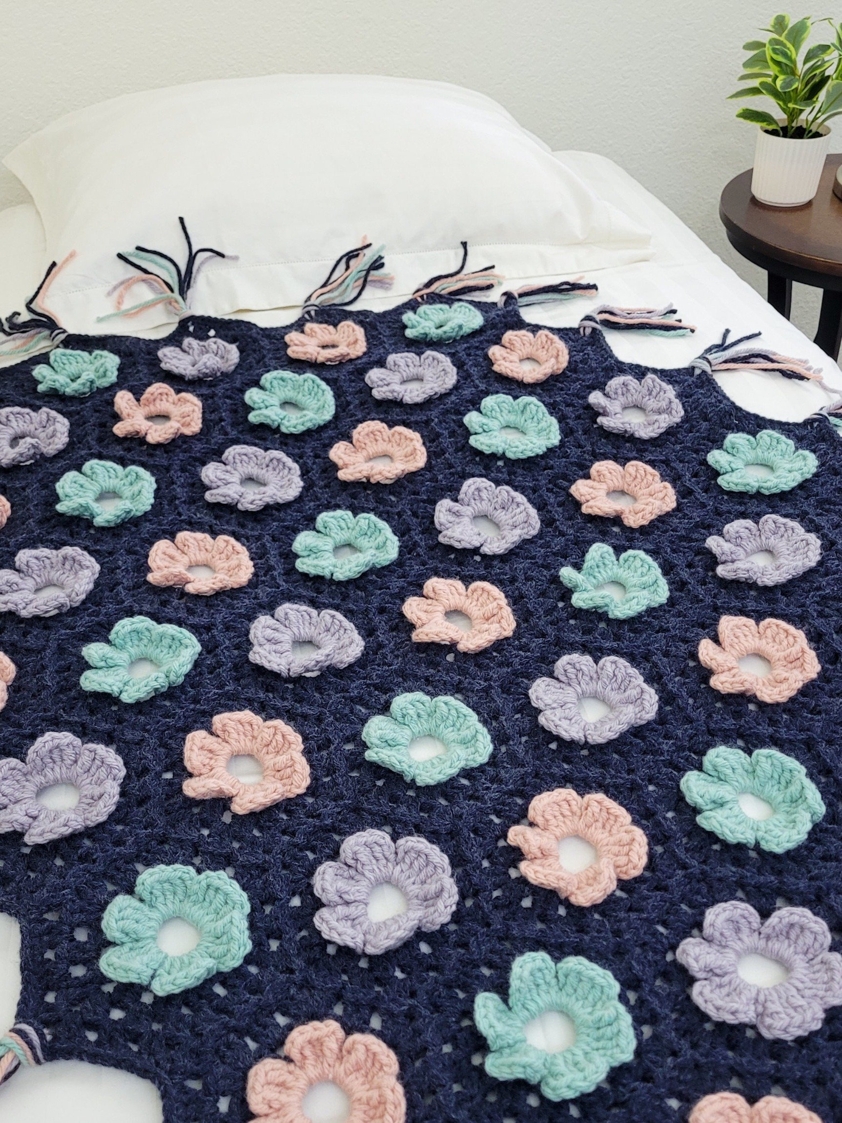 Moonlit Petals Blanket Crochet Pattern product image (1)