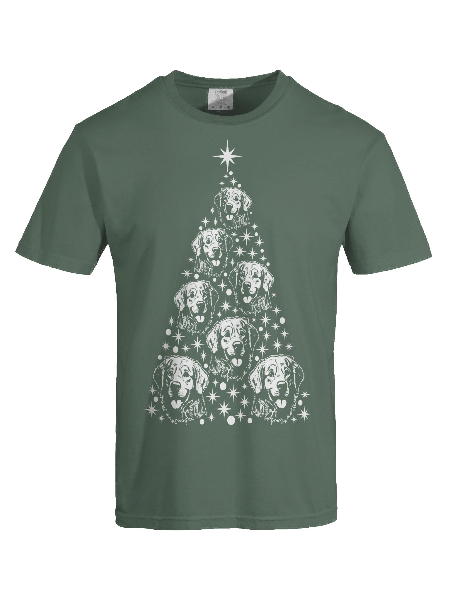 Golden Retriever Christmas Tree T-Shirt product image (9)