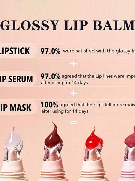 4 Pcs Peptide Lip Tint, Sheer Color And Hydrating Finish Clear Lip Oil, Long Lasting Hydrating Lip Gloss Tinted Lip Balm Non-Sticky Revitalizing, Transparent Lip Care Oil For Dry Lip, 3 Fl Oz,10ml product image (3)