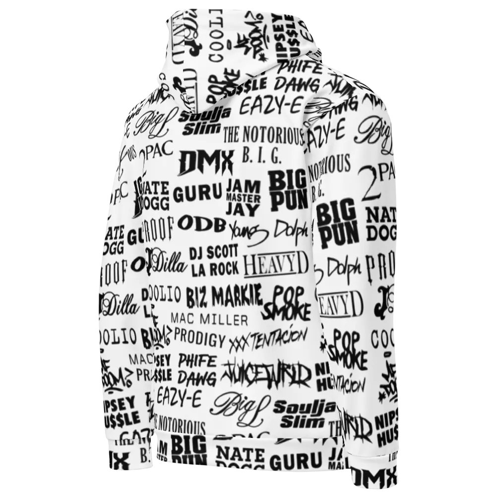 Never Forget - Hip-Hop Artists - WHITE - Unisex Hoodie product image (4)