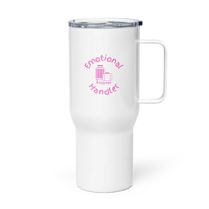 Emotional Baggage Handler 25 oz or 40oz Tumbler-White and Pink product image (1)