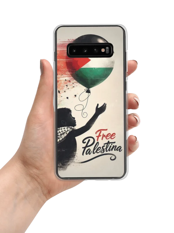 Palestinian Flag Balloon Clear Samsung® Case | AI Design Free Palestina product image (7)