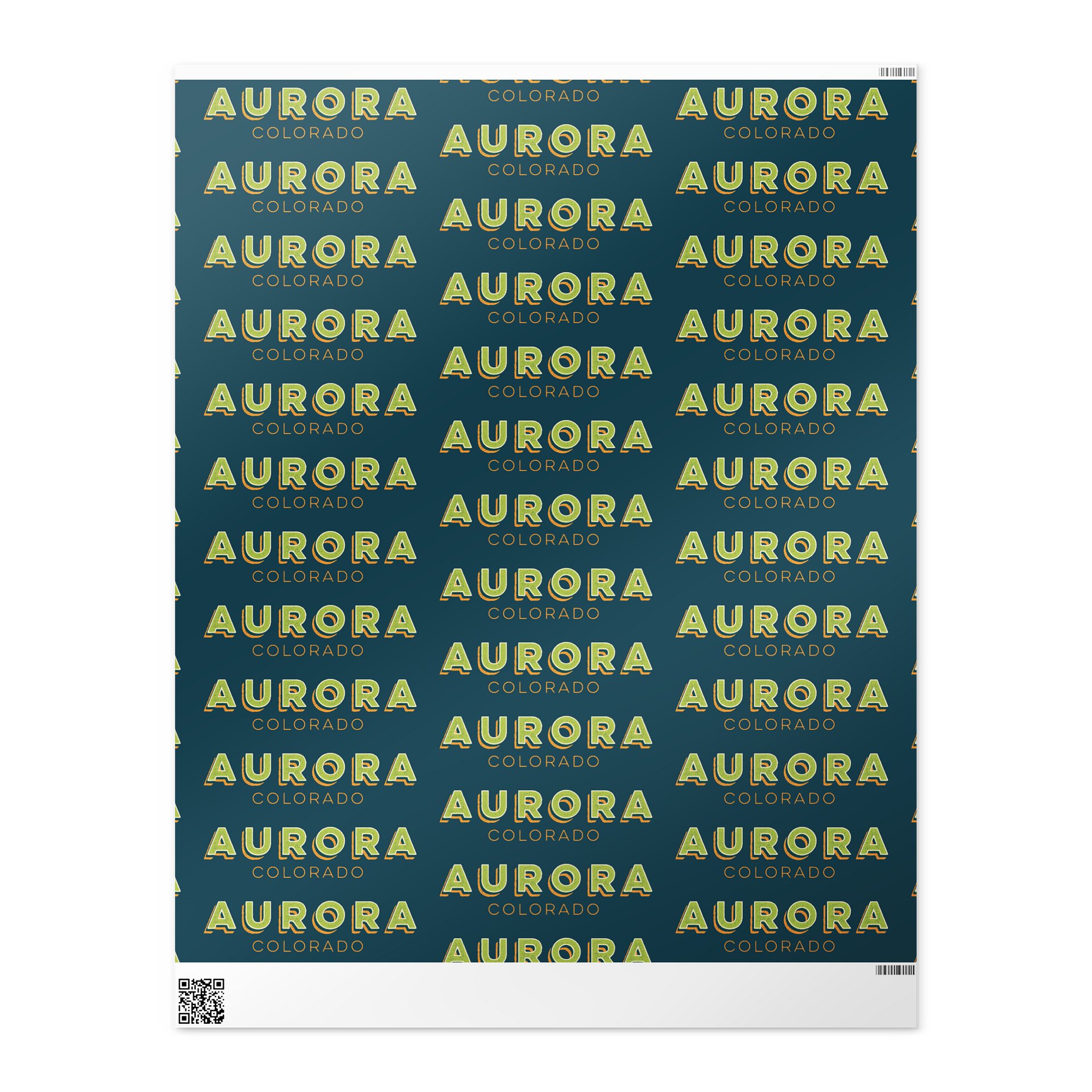Aurora CO Wrapping Paper product image (1)