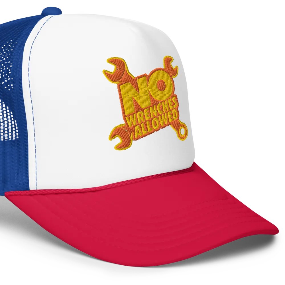 #NoWrenchesAllowed Foam Trucker Hat product image (7)
