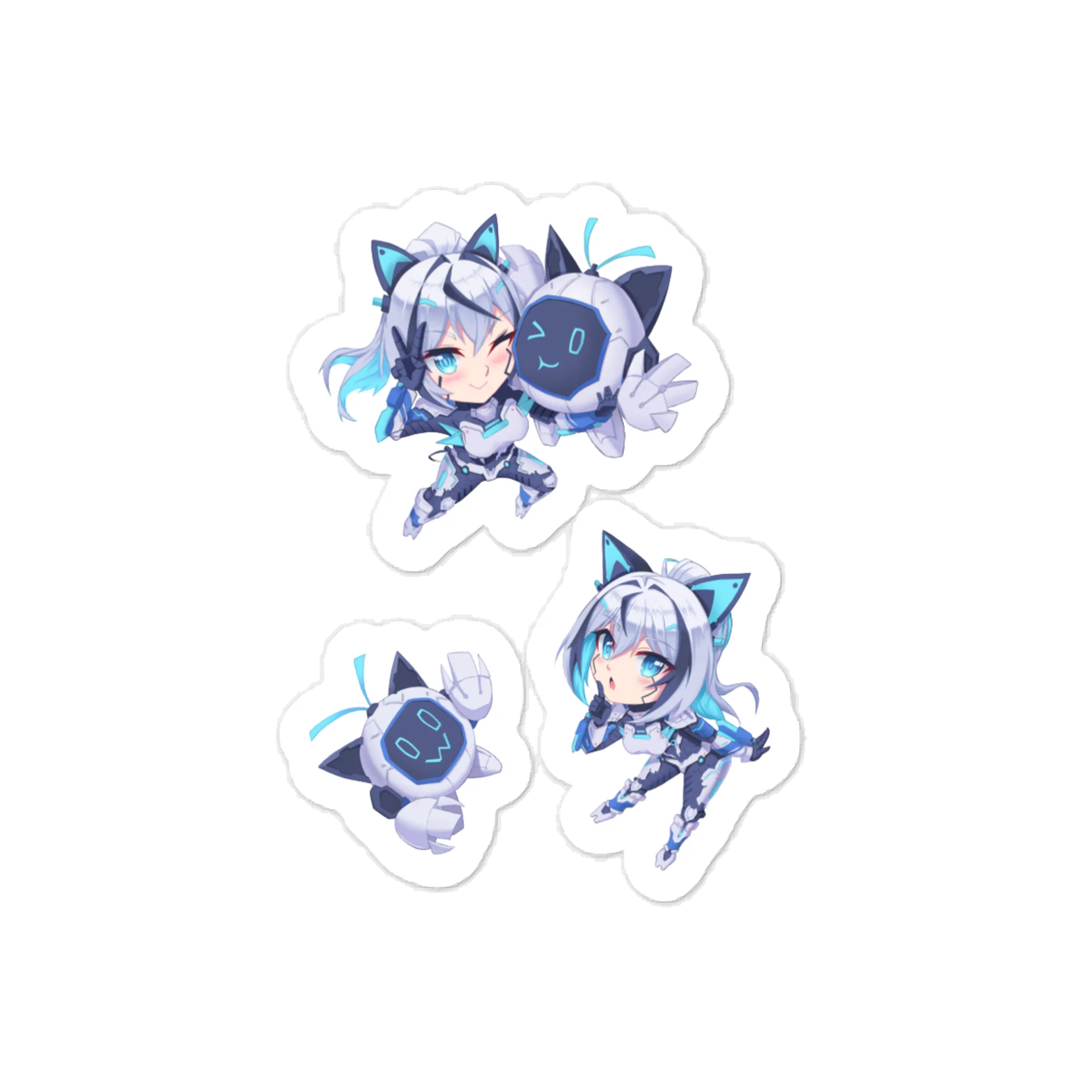 Chibi art vinal stickers product image (1)