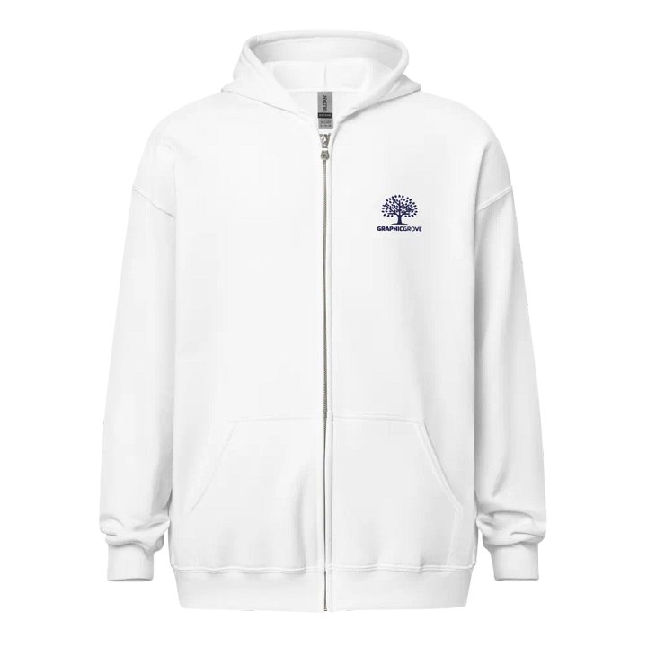 Unisex Heavy Blend Zip Hoodie with Graphic Grove Tree Design product image (1)
