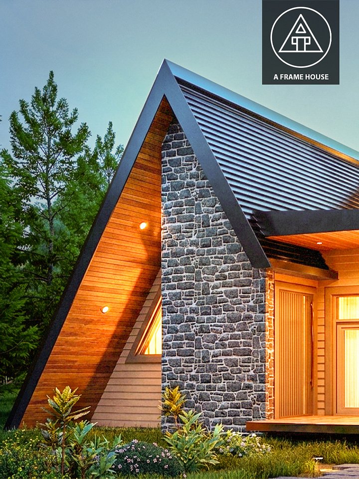 The Twin Pines Cabin [AF082] - Drawings\Blueprints CAD + PDF - Metric + Imperial product image (1)