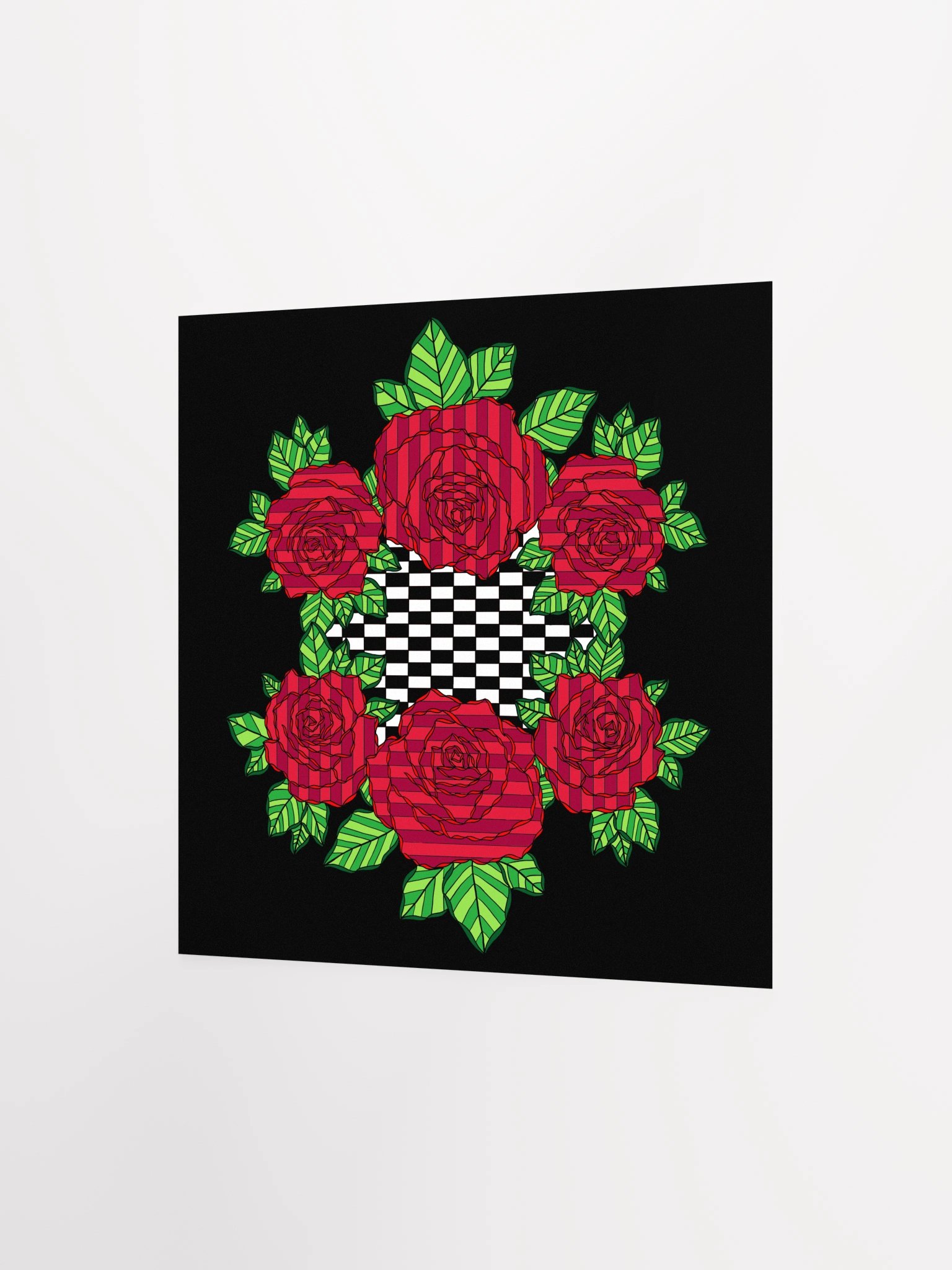 Enhanced Matte Paper Poster (Rose-Black) product image (6)