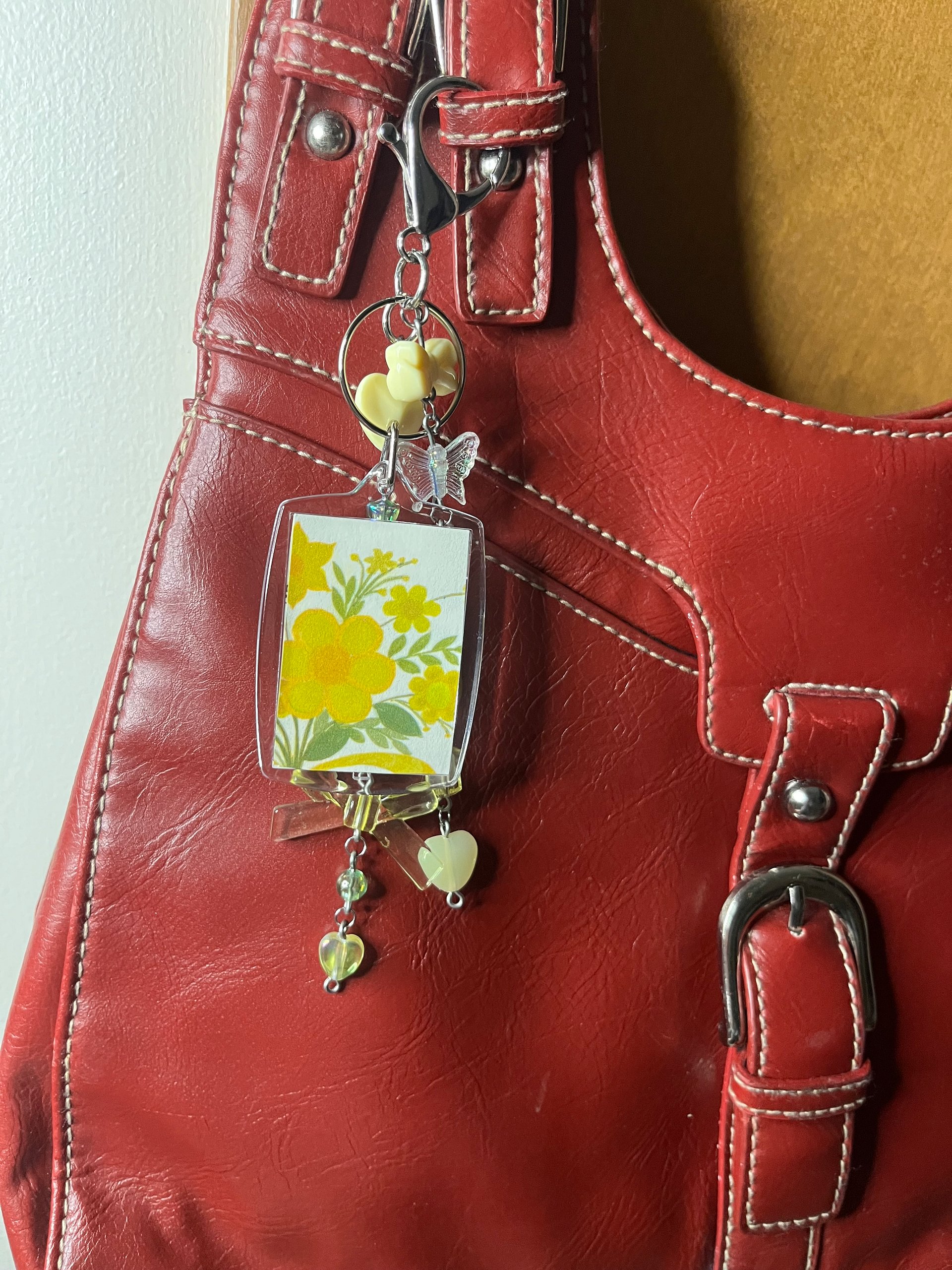 Yellow Flowers Deluxe Bag Charm product image (5)