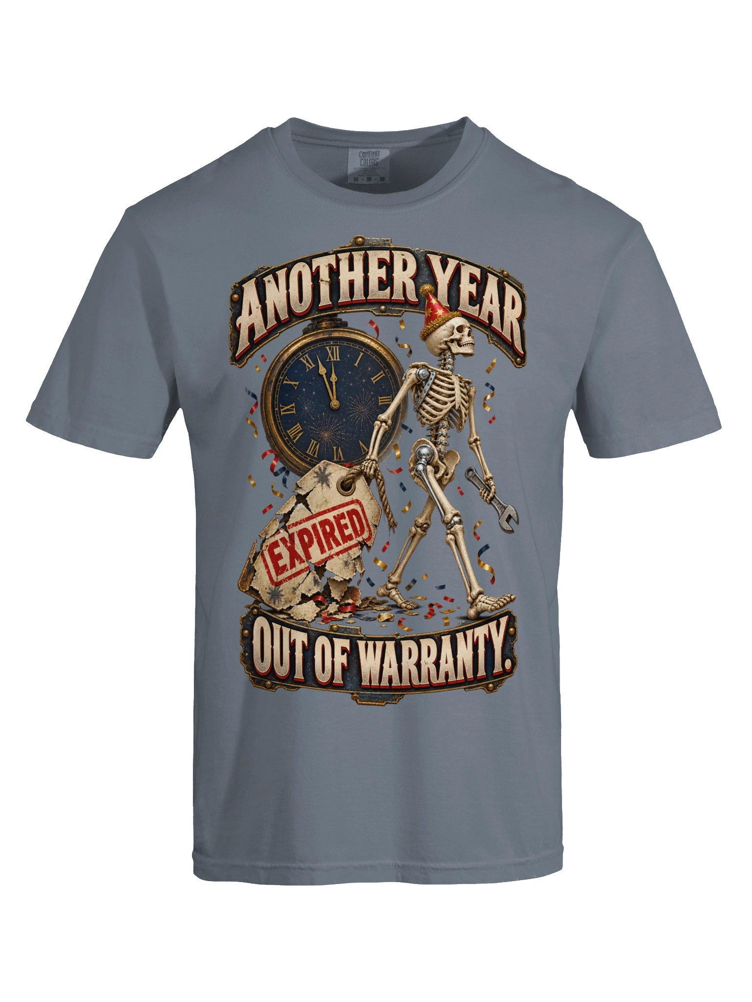 Funny Birthday & New Year Shirt — Another Year, Out of Warranty | Broken Resolutions™ product image (10)