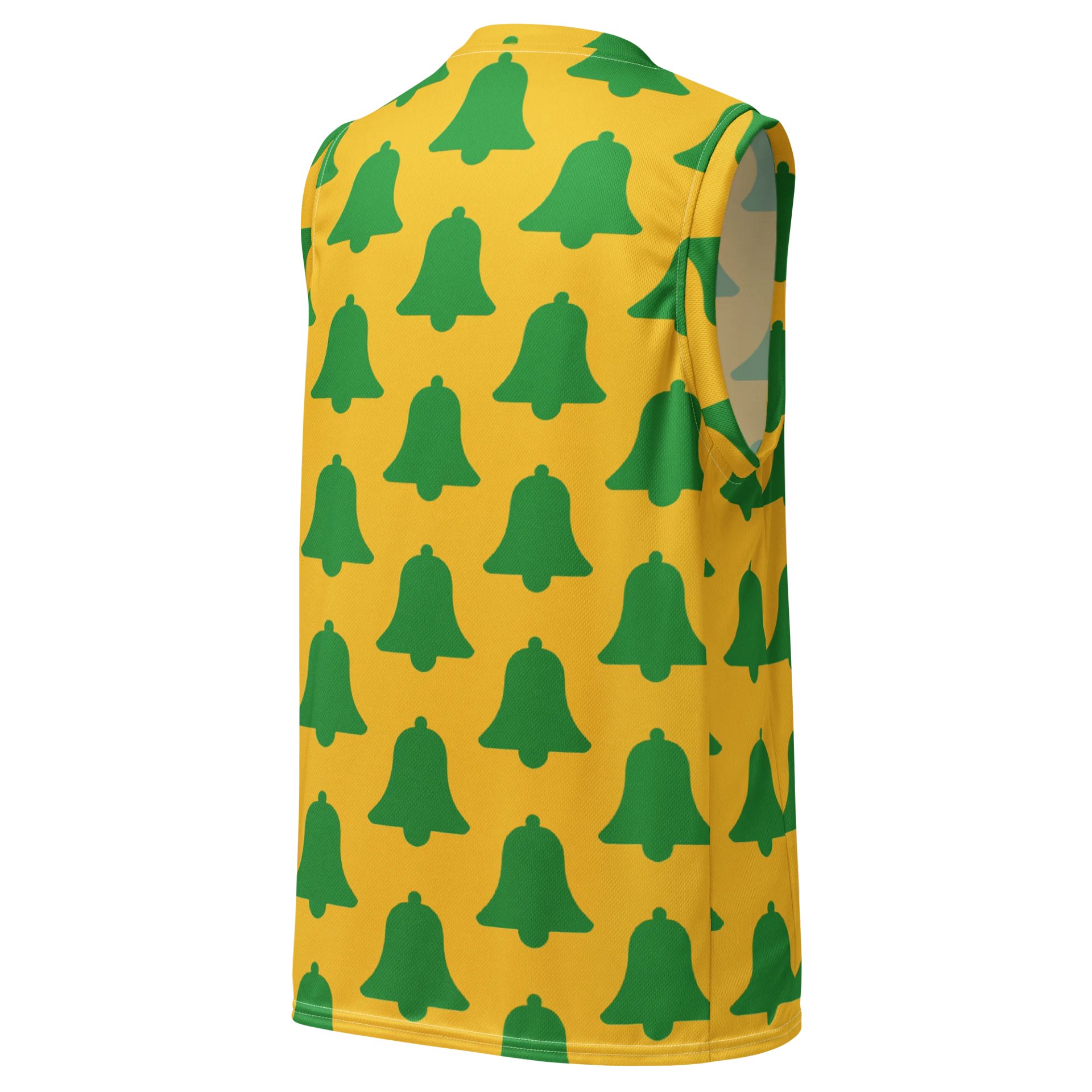 Green Bell Pattern All-Over Basketball Jersey product image (3)