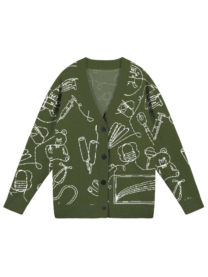 Service Lines (Pediatrics - Fall Edition Olive Cardigan) product image (2)