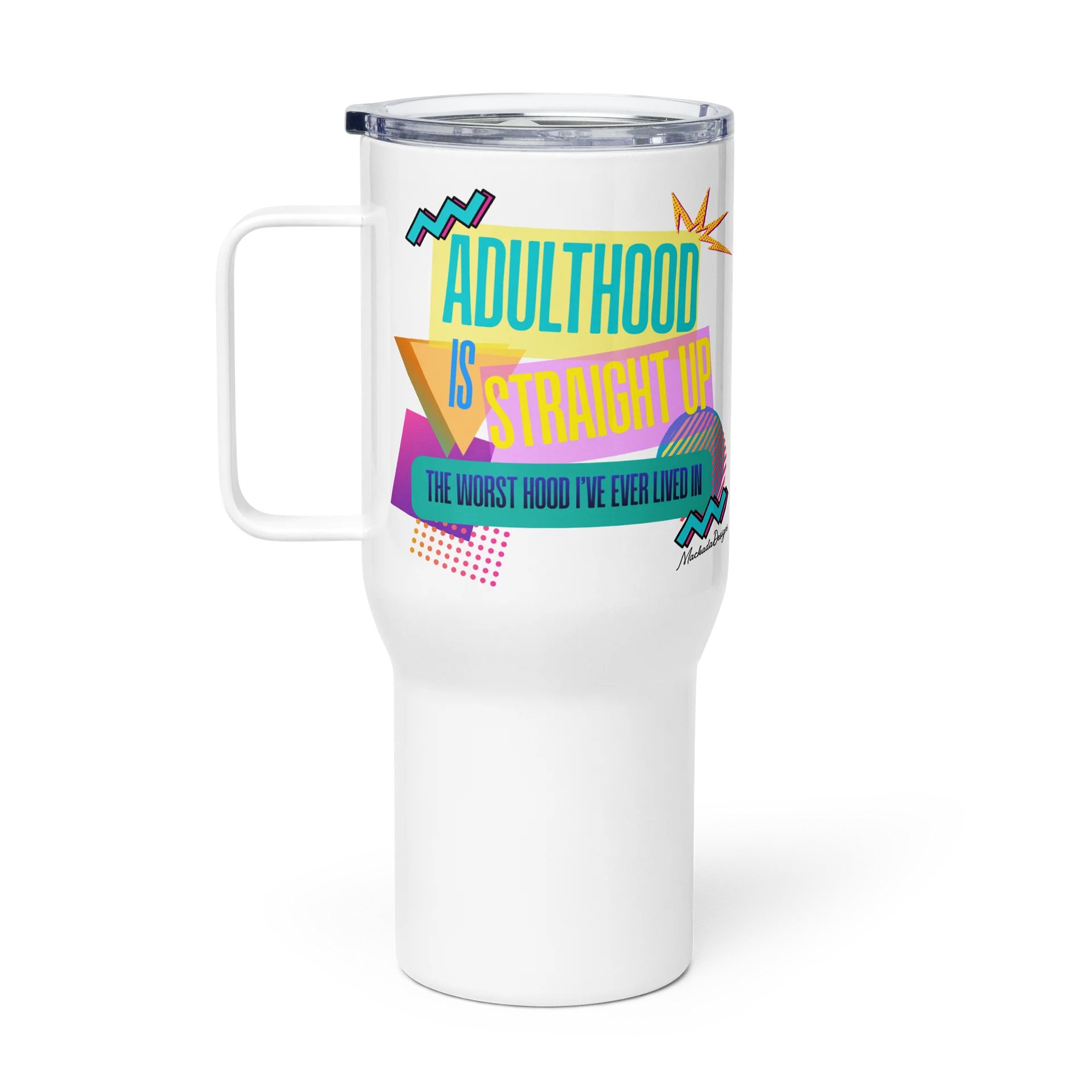 Retro 1980s Adulthood Travel Mug product image (1)