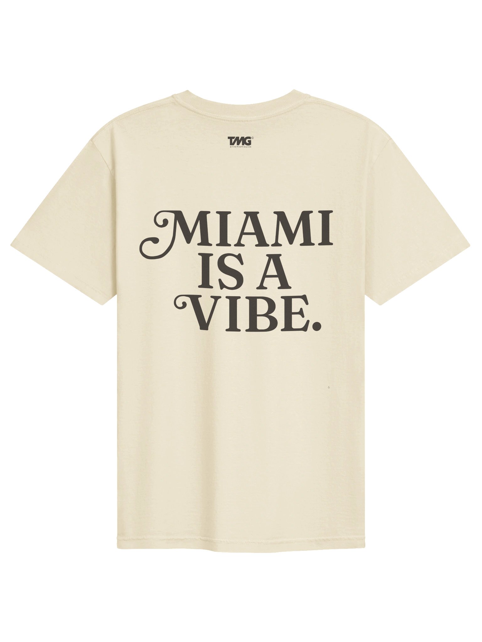 Miami Is A Vibe T-Shirt - Ivory / White product image (2)