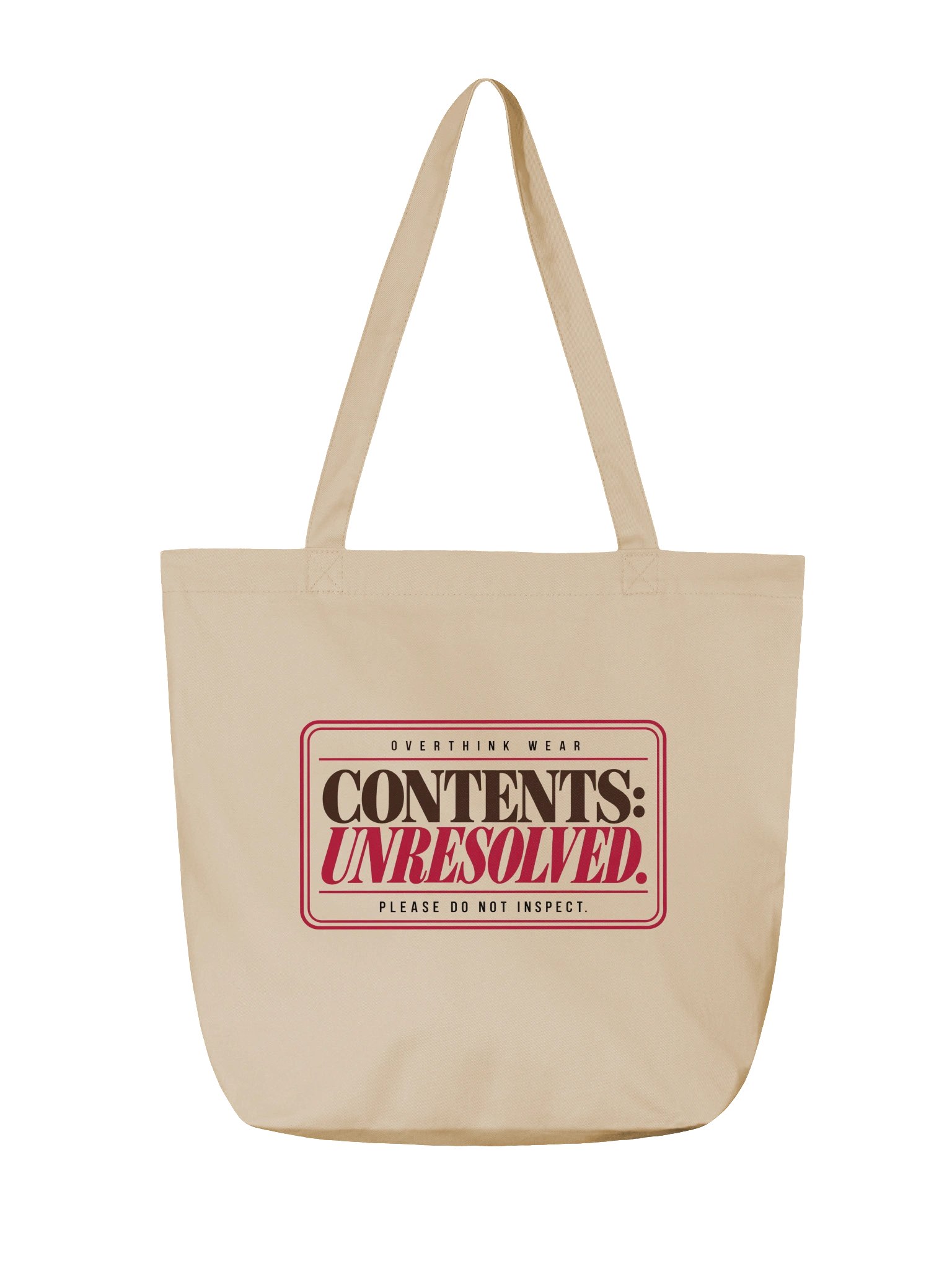 Emotional Baggage – Funny Organic Cotton Tote Bag product image (4)
